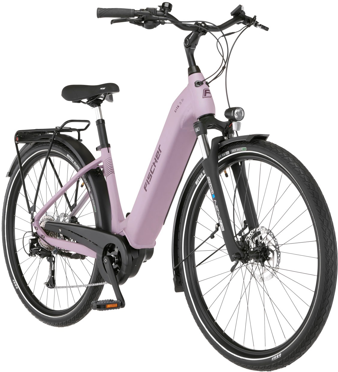 FISCHER Fahrrad E-Bike »CITA 3.3I 522«, 9 Gang, Shimano, Nexus, Mittelmotor 250 W, (Schloss), Pedelec, Elektrofahrrad für Damen u. Herren