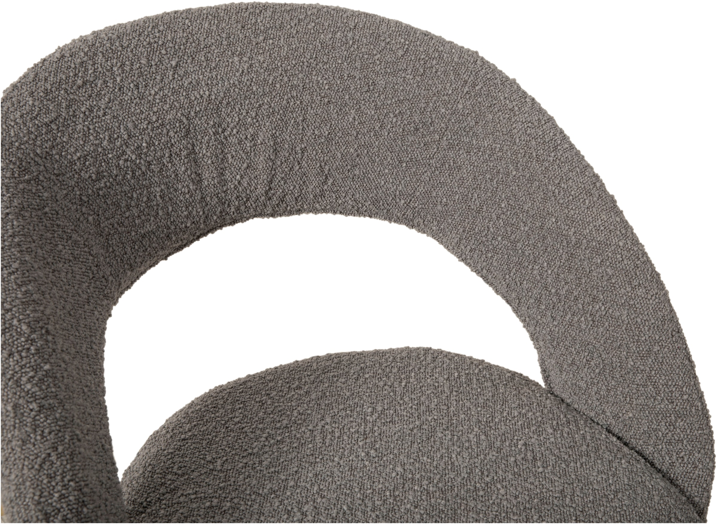 OMG Design Esszimmerstuhl »Marley«, (Set), 1 St., Stoff, mit modernem Cut-Out, Bouclé Bezug