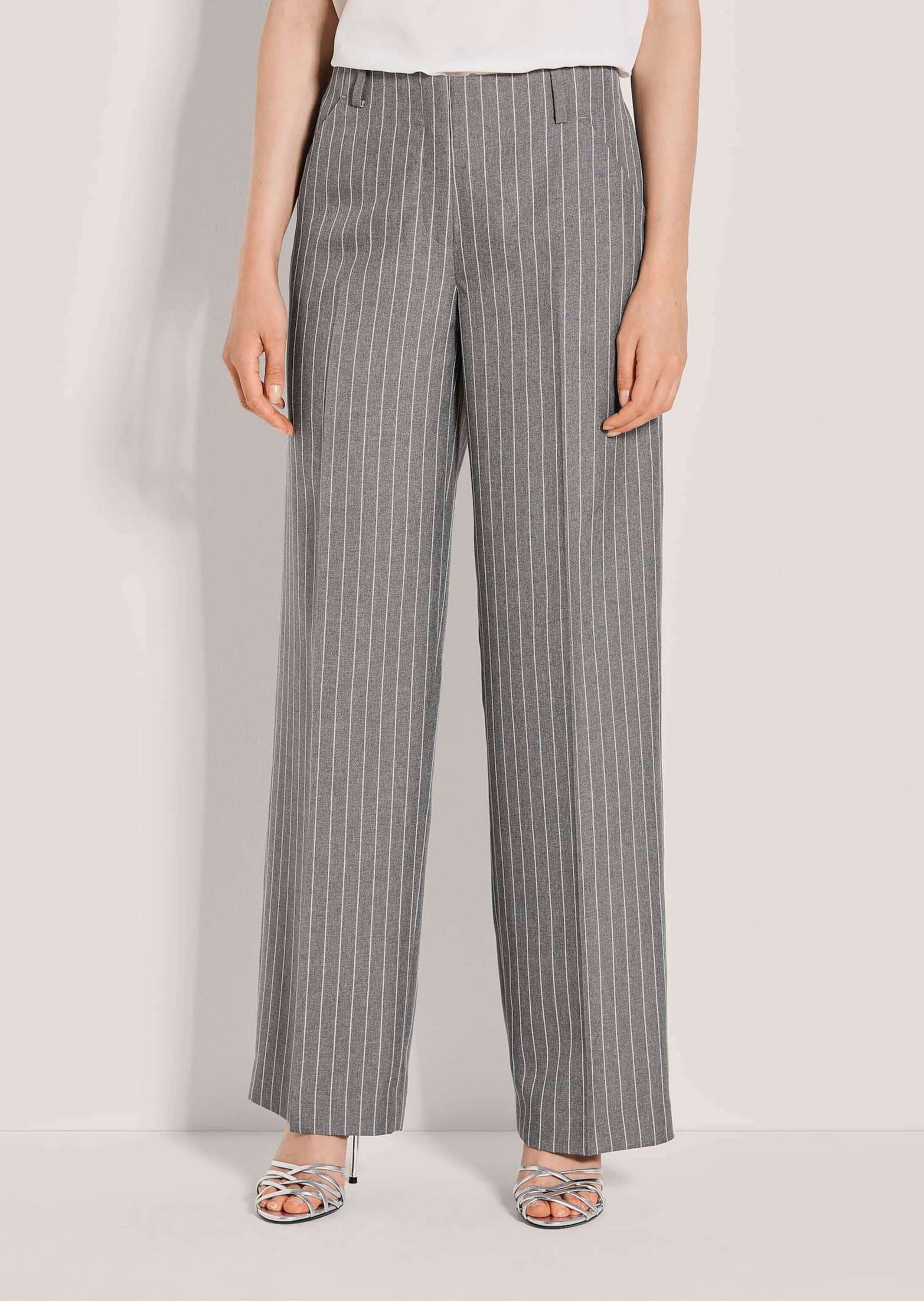 MADELEINE Stoffhose »Jerseyhose Bügelfaltenhose mit Nadelstreifen«