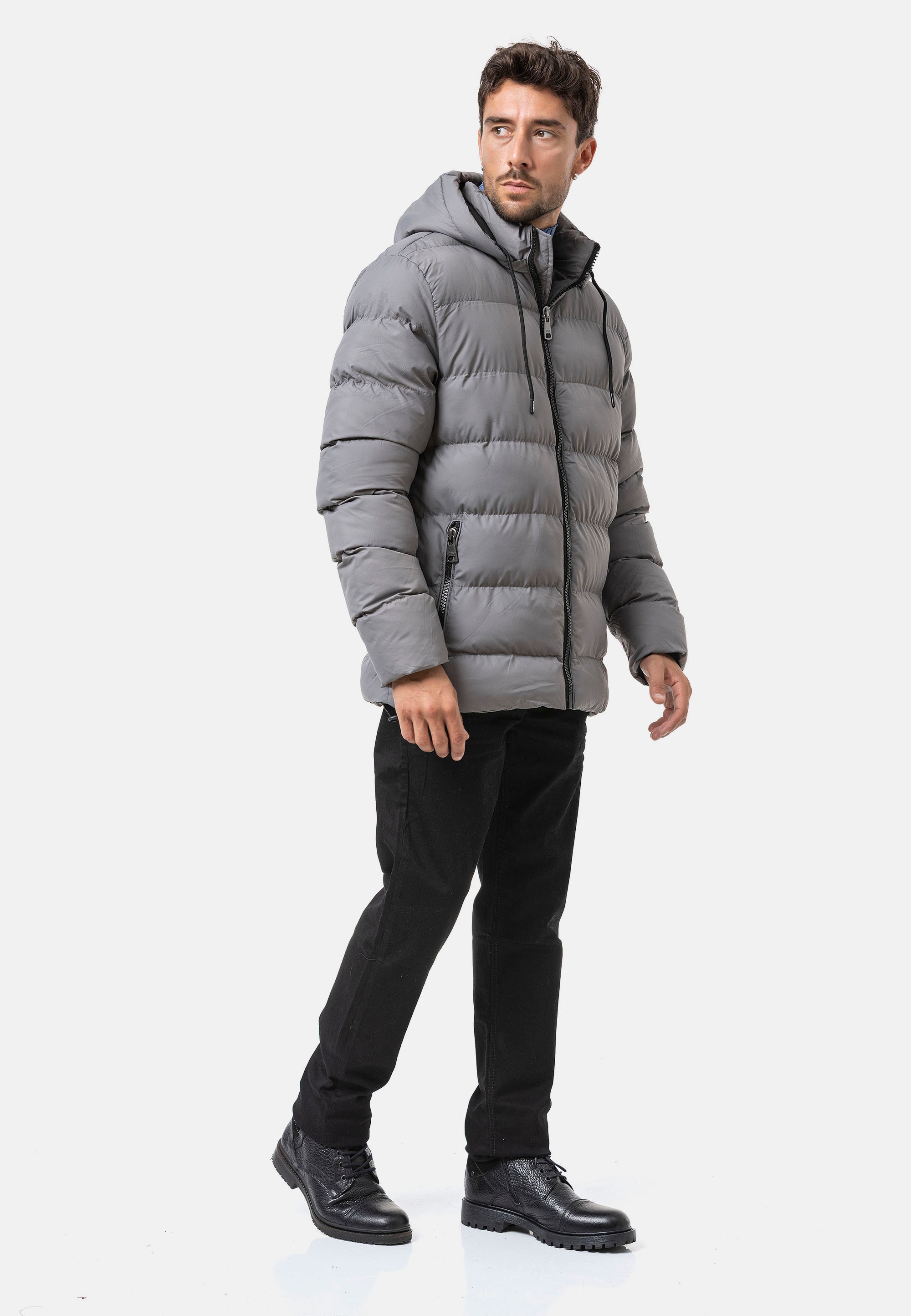 Cipo & Baxx Steppjacke mit Kapuze