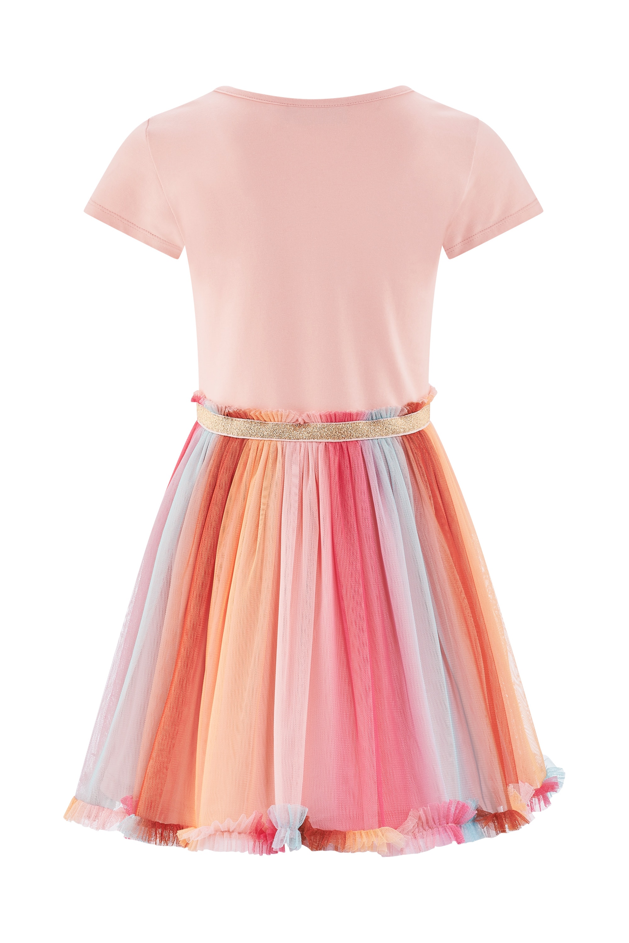 happy girls Jerseykleid mit Tüllrock und süßer Einhornstickerei