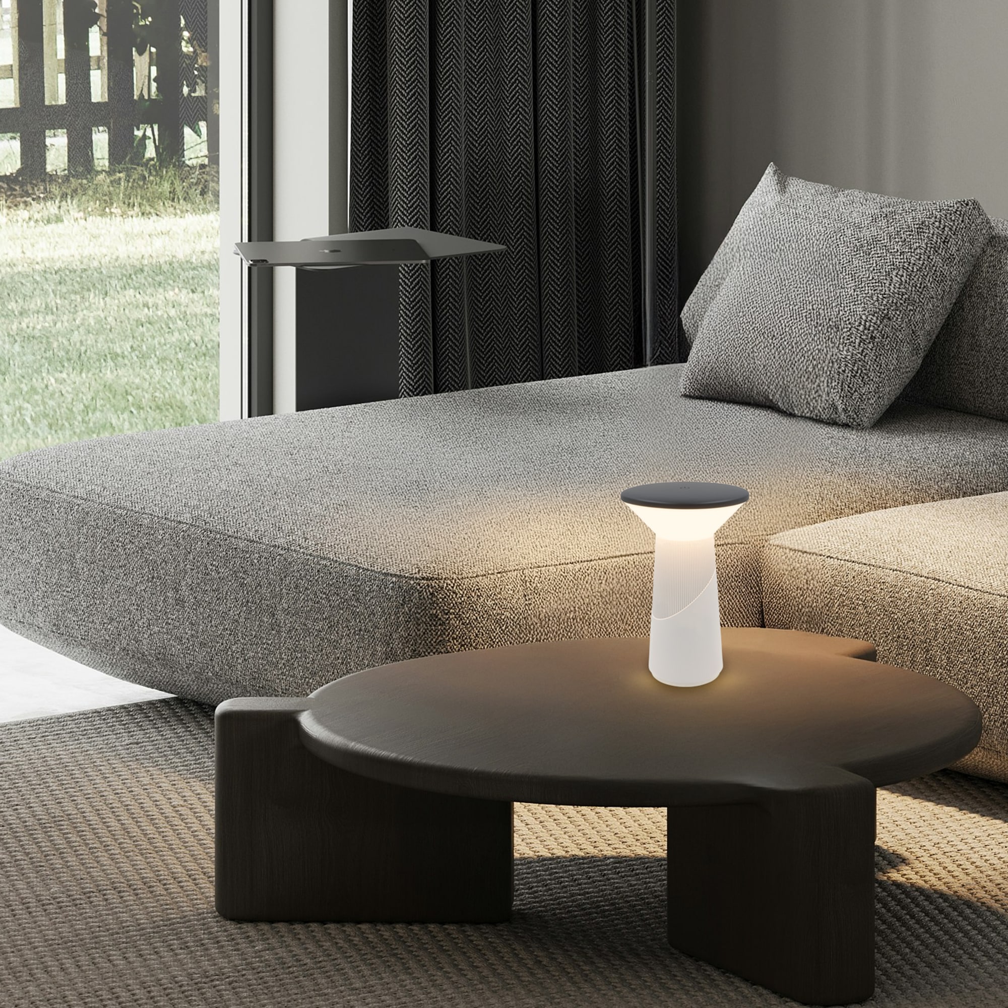 Briloner Leuchten LED Tischleuchte »PILIA« LED-Board 1 Stk. Warmweiß 15x24 cm, Akku tauschbar, Indoor/Outdoor, Wohnzimmer, Balkon