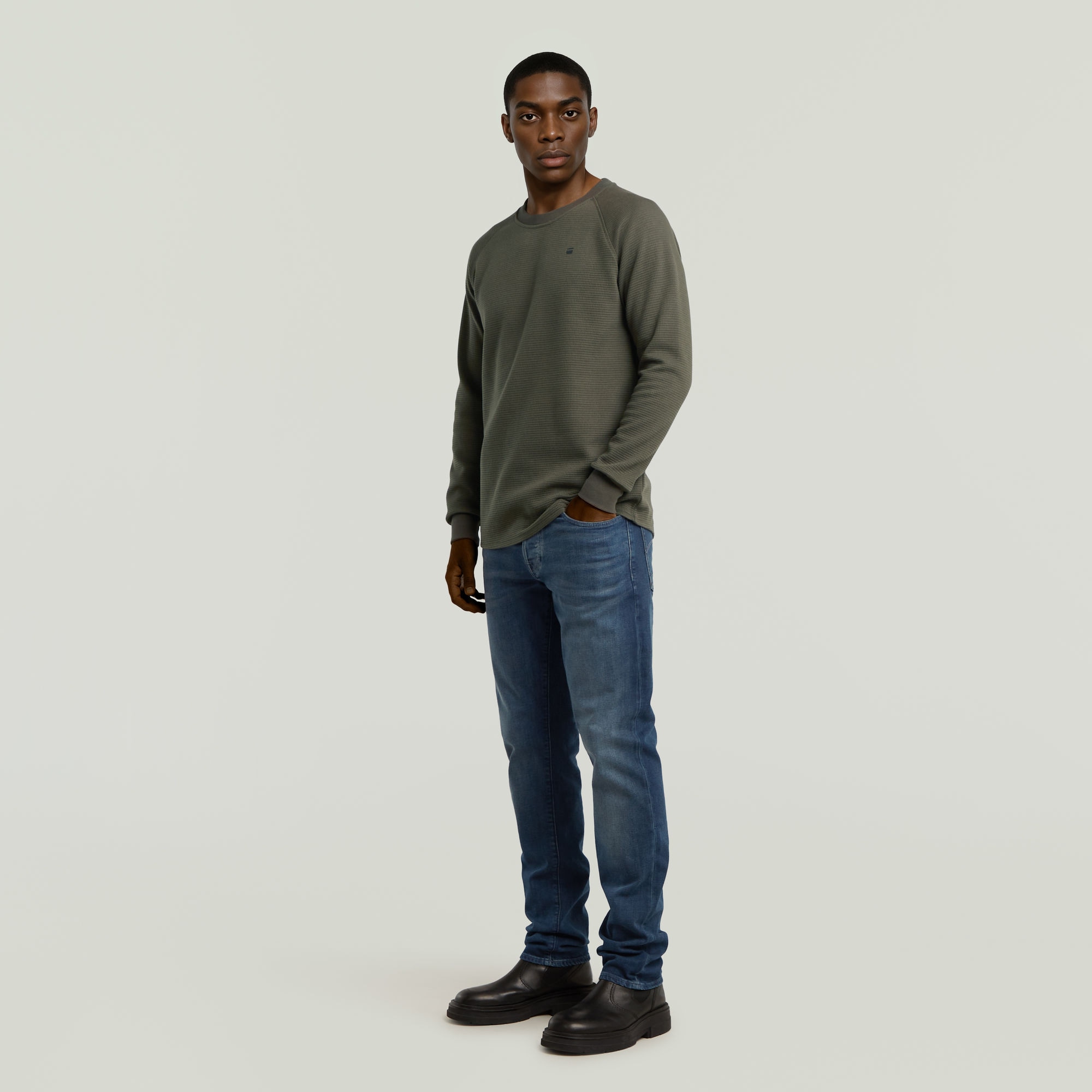 G-STAR Sweater »Jirgi«, mit Label-Detail auf der Brust
