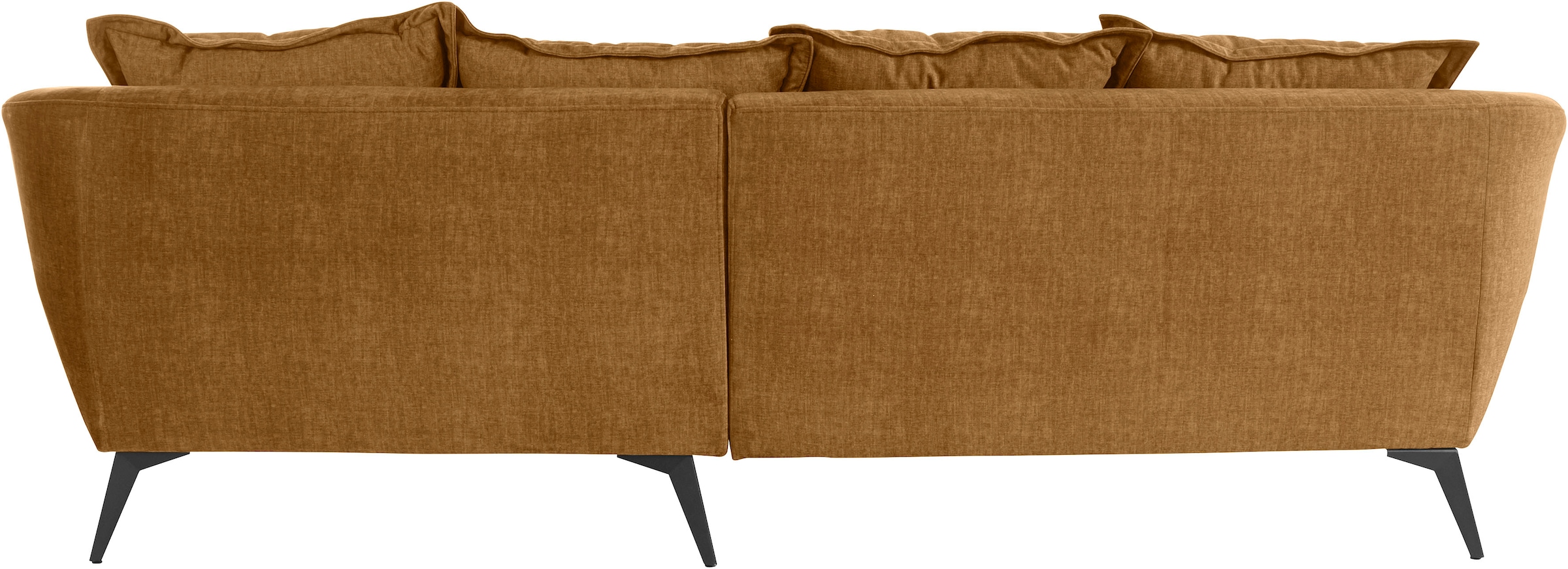 INOSIGN Ecksofa »Baggio romantische Polsterecke, bequem,  Breite 277cm, L-Form« Zierkissen inklusive