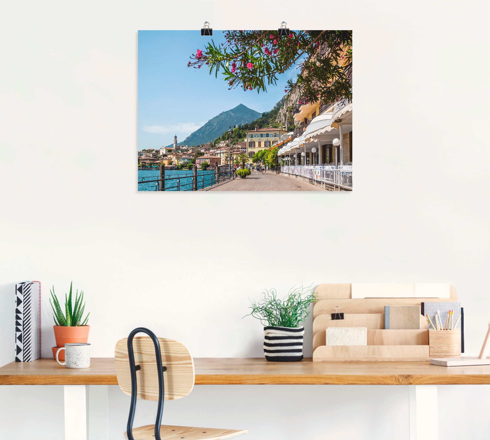 Artland Wandbild »Gardasee Limone sul Garda I« Europa 1 Stk. tlg. als Leinwandbild, Poster in verschied. Größen