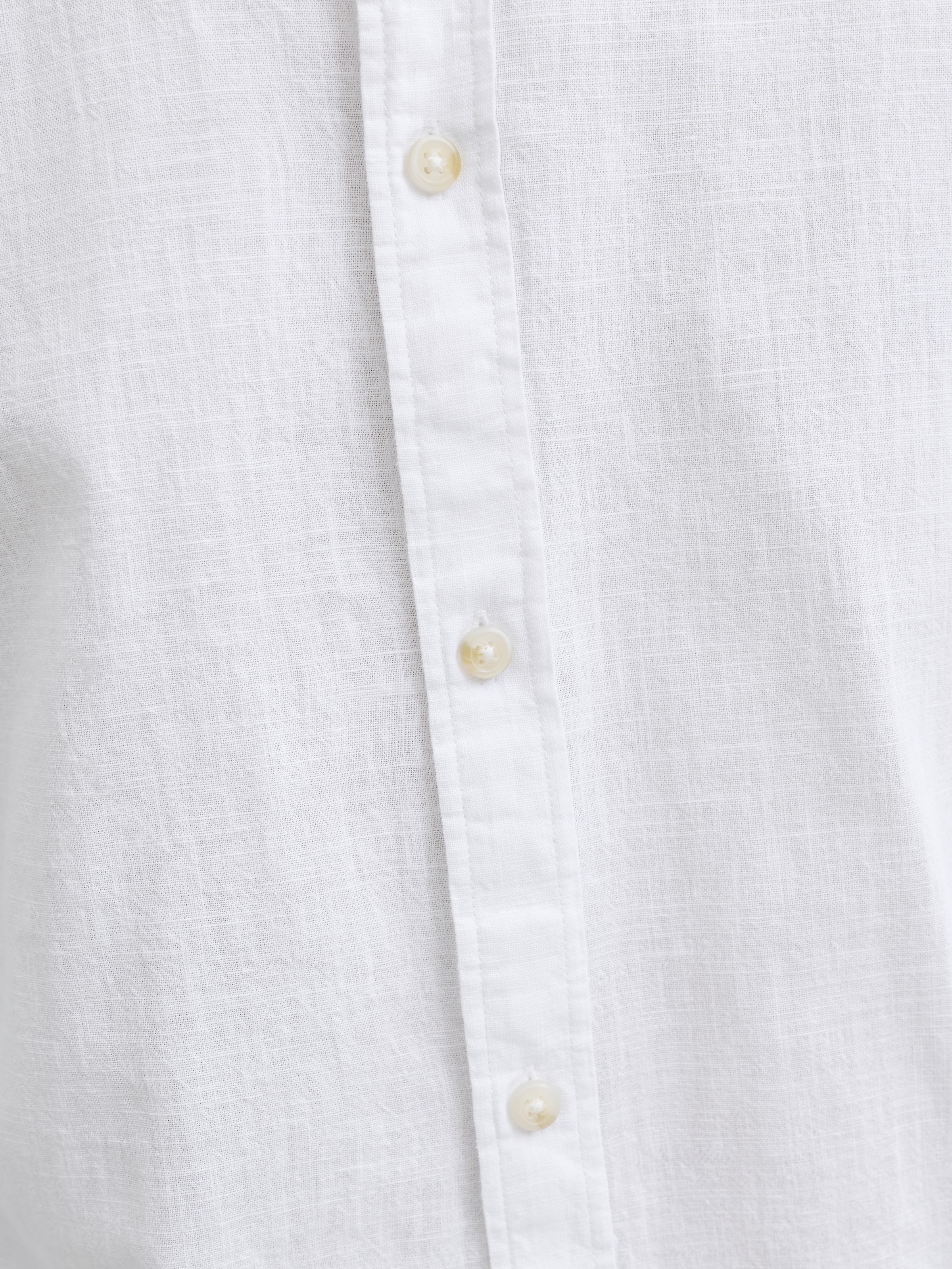 Jack & Jones Langarmhemd »JJESUMMER LINEN BLEND BAND SHIRT L/S SN« Baumwollmischung, regular fit