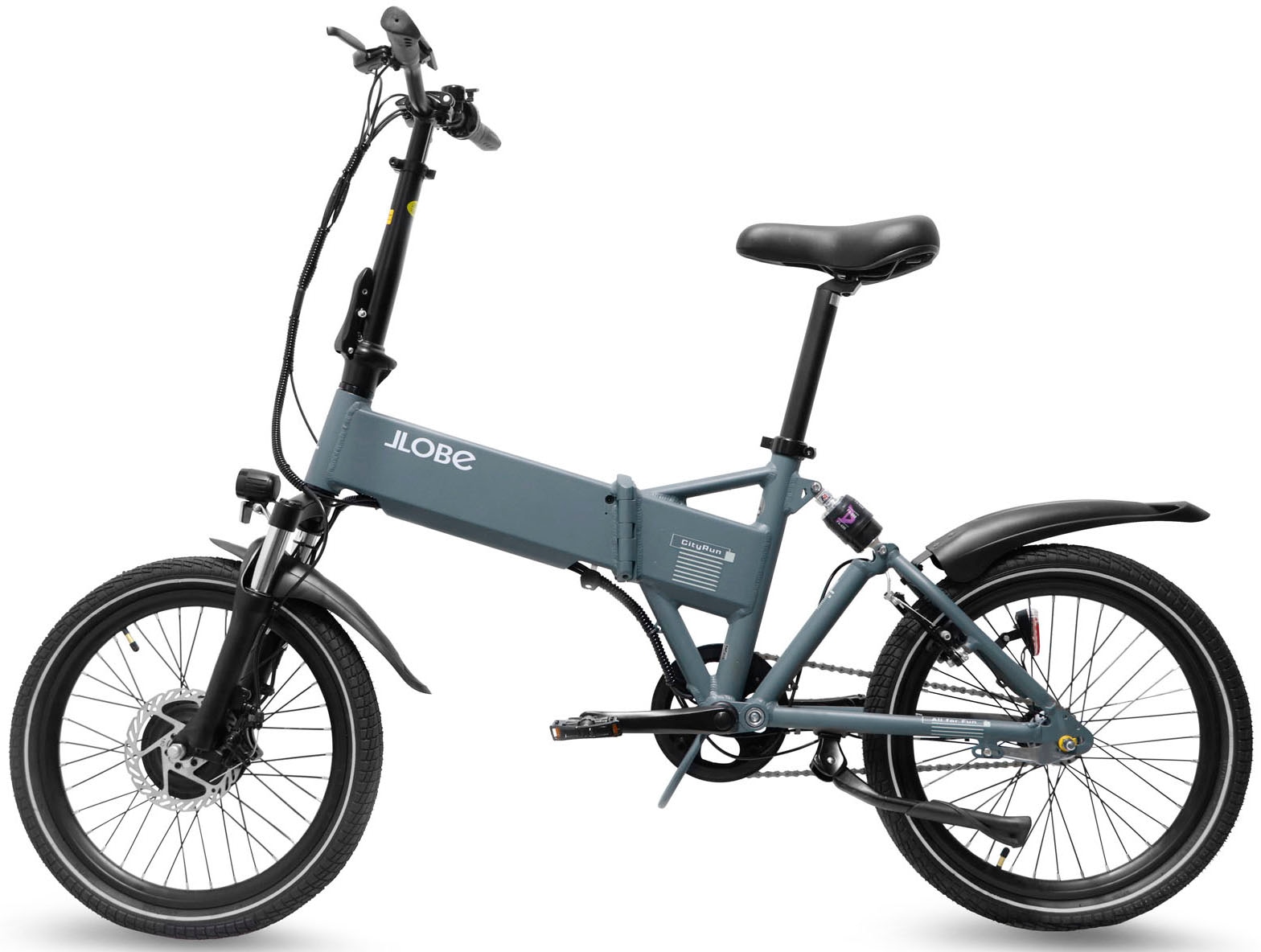 LLobe E-Bike »CityRun 36V / 10,4Ah«, 3 Gang, Shimano, 3-Gang Shimano Nexus Nabenschaltung, Frontmotor 250 W, Pedelec, Elektrofahrrad für Damen u. Herren