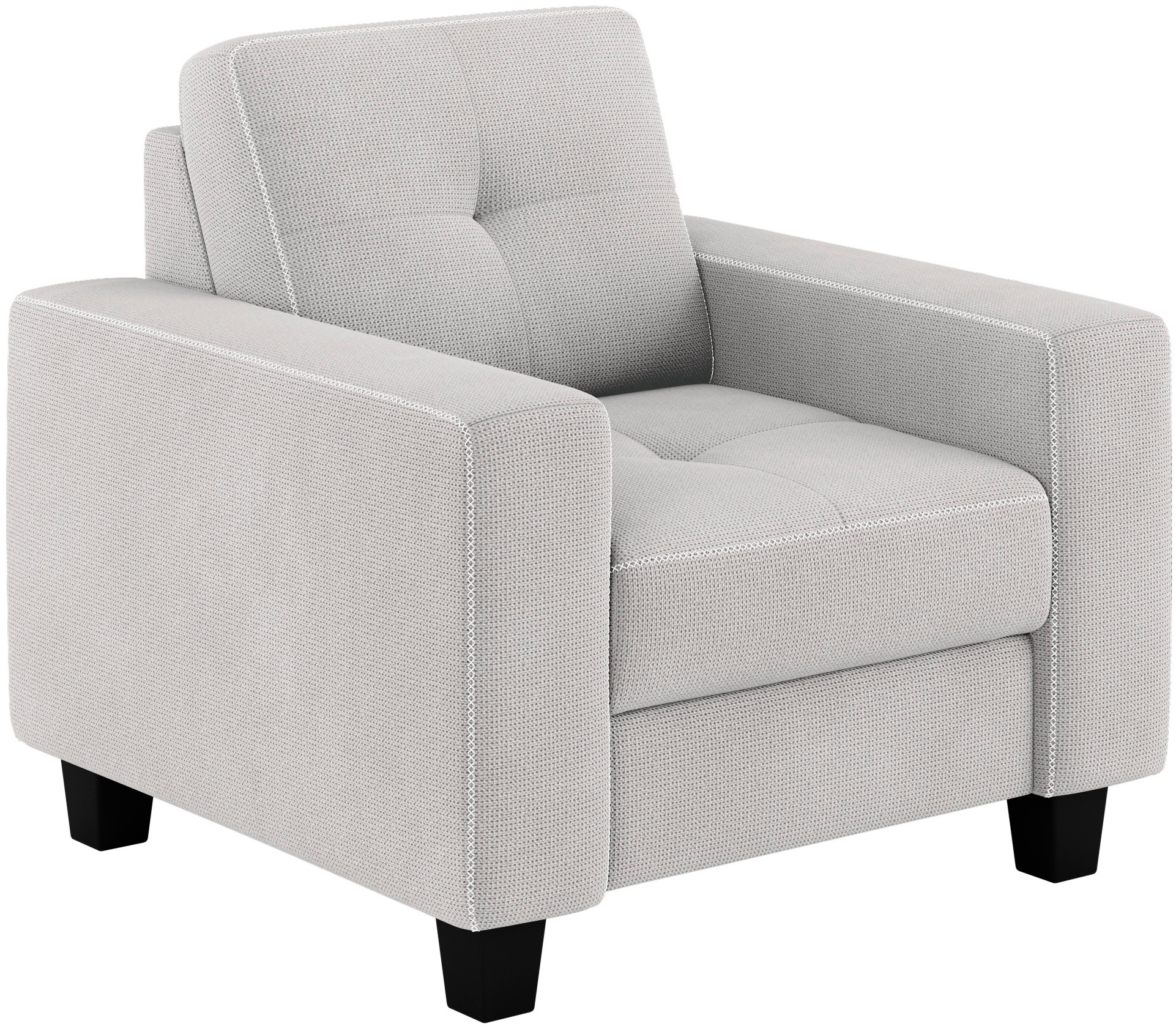 Places of Style Sessel »Varese«, Kreuznaht in beige
