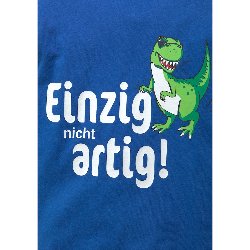 KIDSWORLD Langarmshirt »EINZIG NICHT ARTG!«