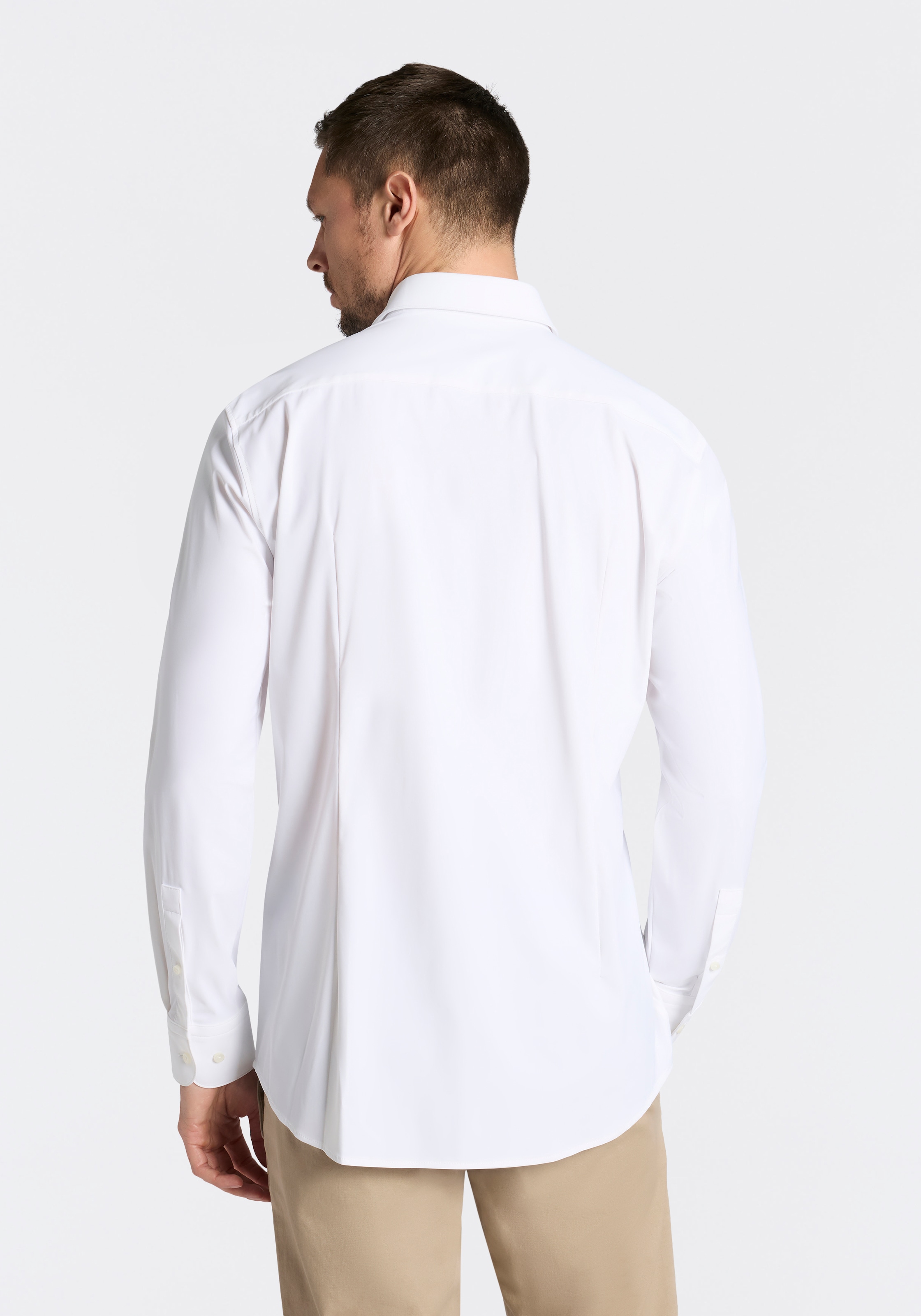 BOSS Langarmhemd »HANK« Kentkragen, Performance-Stretch-Jersey