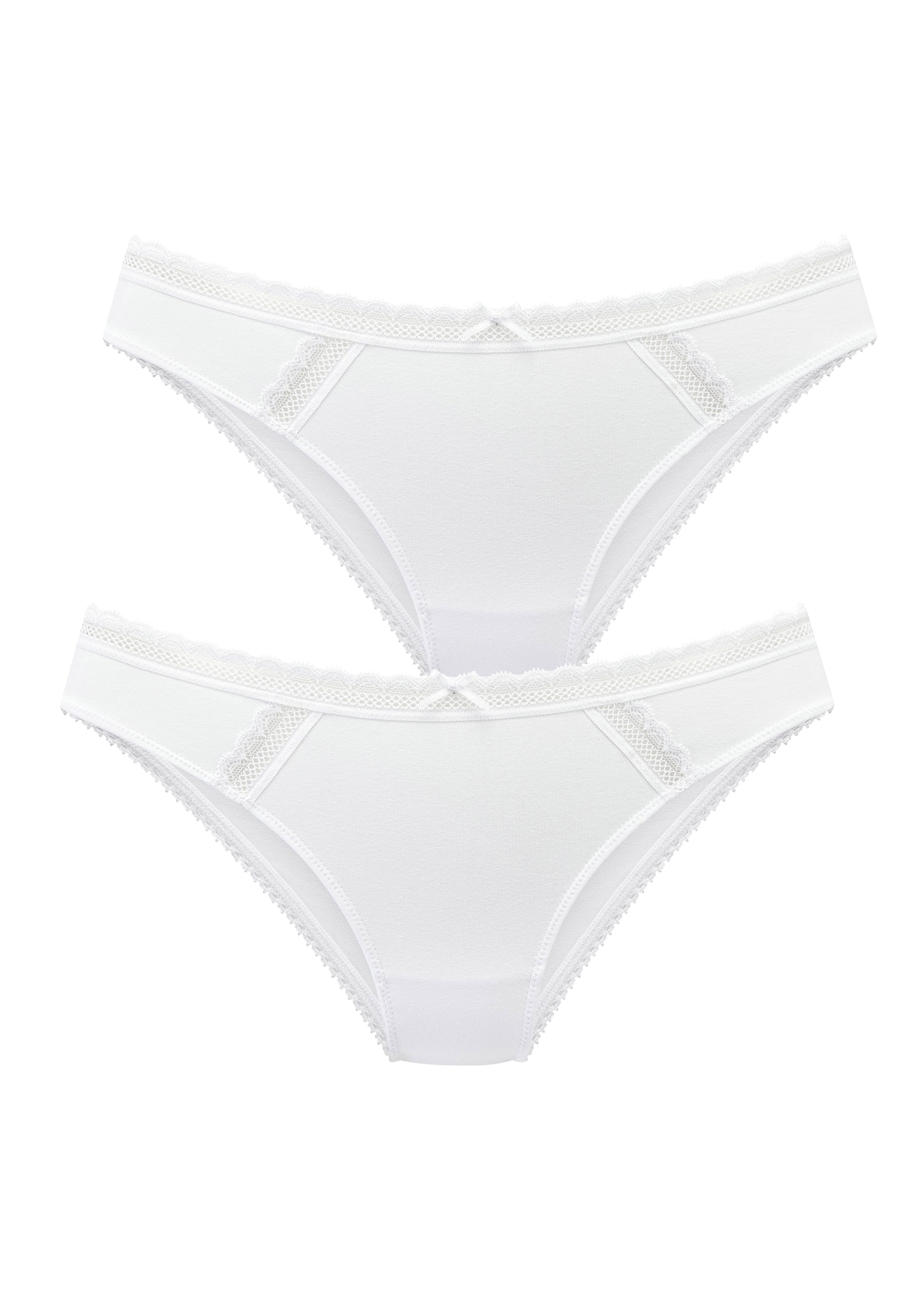 Vivance Bikinislip Packung, 2 Stk. aus weicher Baumwollmischung