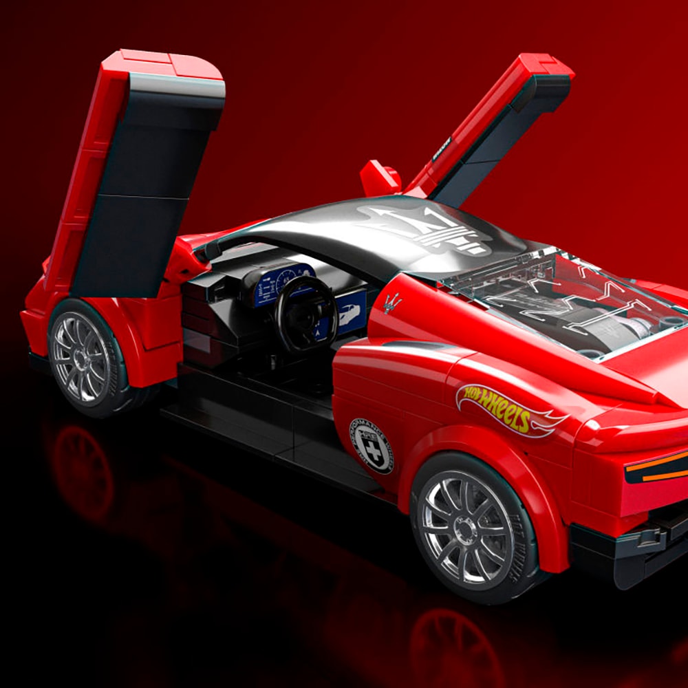 Mattel® Modellbausatz »Mattel Brick Shop, Hot Wheels, SPEED SERIES MASERATI MC20«, (250 St.), 1:32