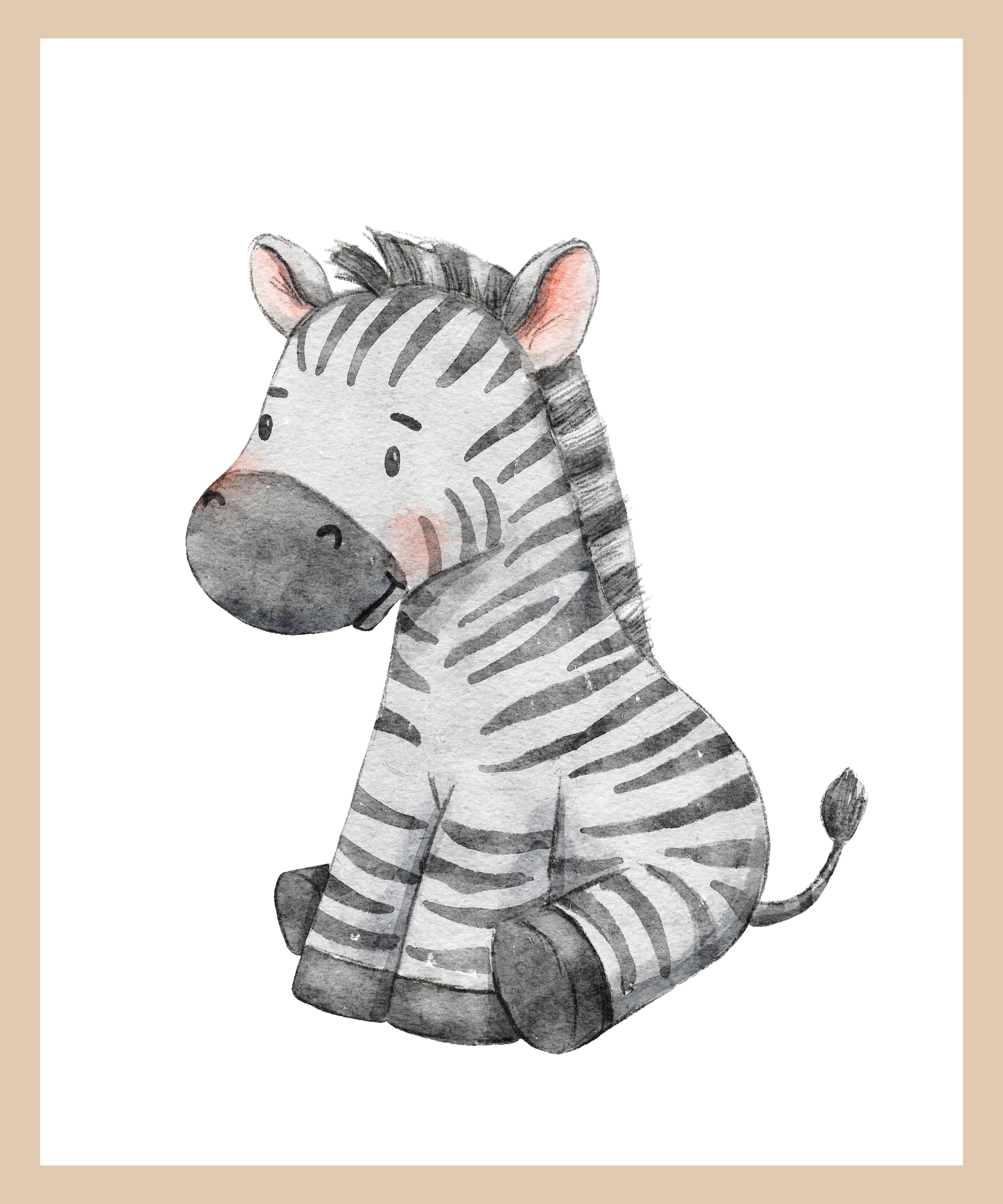 Lüttenhütt Poster »Zebra«, Fantasy-Tiere-Zebra Bilder, (1 St.), HD Premium Druck