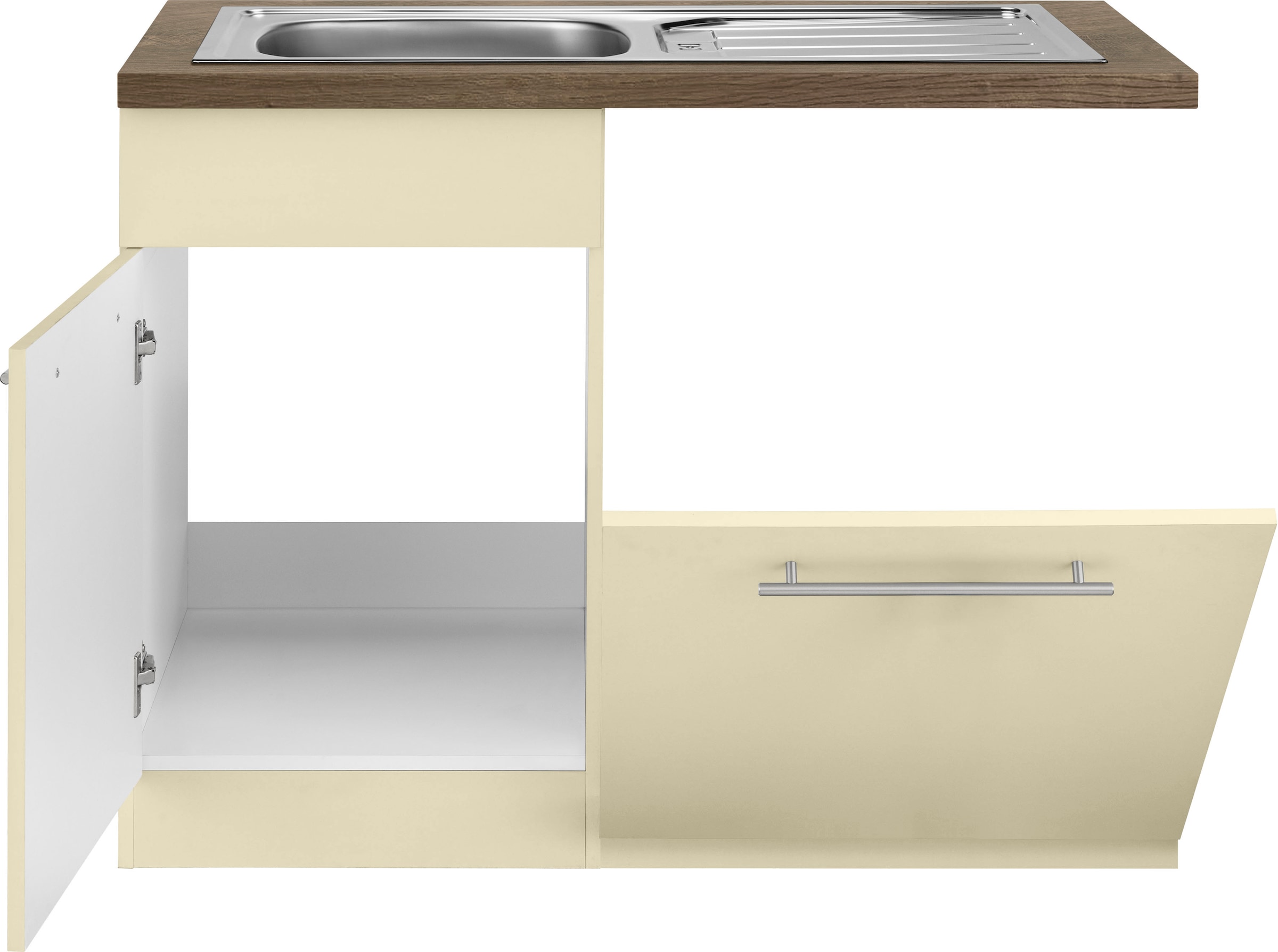 wiho Küchen Spülenschrank »Unna«, 110 Tür/Sockel/Griff OTTO Geschirrspüler Online breit, cm inkl. Shop für