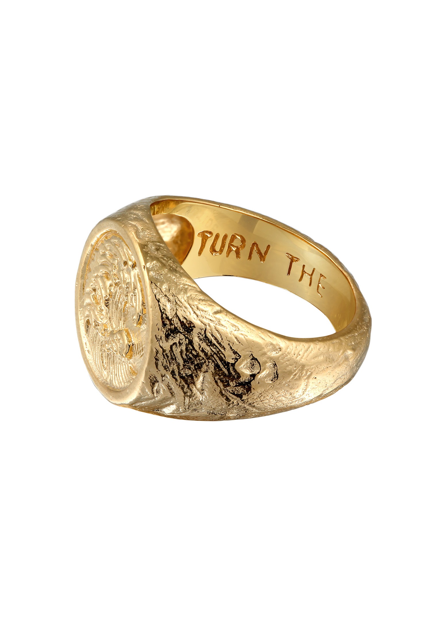 HAZE & GLORY Siegelring »Ring Siegelring Tide Wellen Motiv 925 Silber«