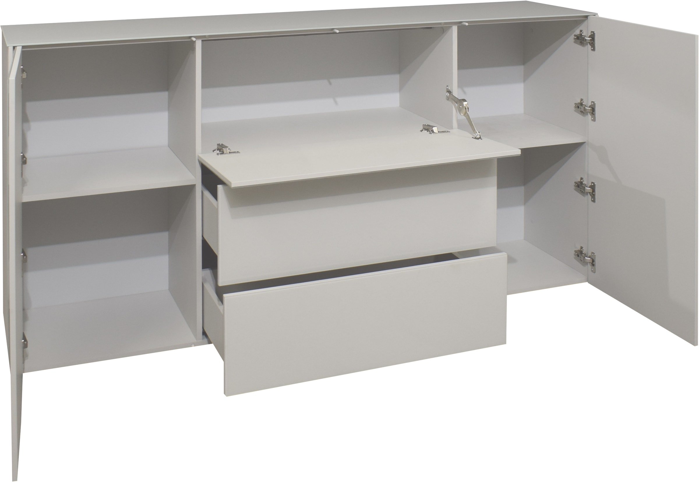 Mäusbacher Kommode »Imola TOPSELLER!«, Kommode mit Glasfront und Glasoberplatte