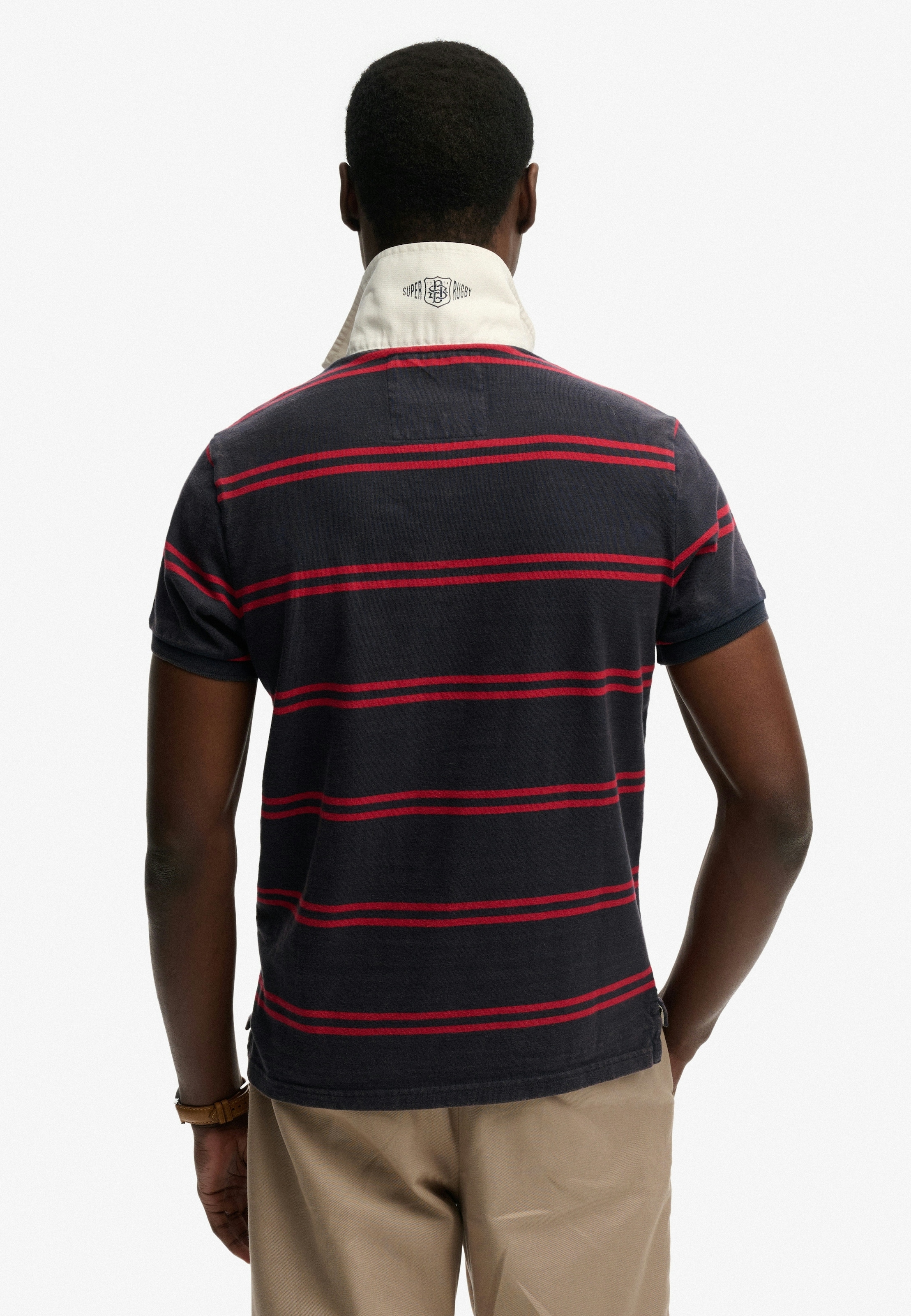 Superdry Poloshirt »DOUBLE EMBLEM JERSEY SS RUGBY« im angesagten Rugby Stil