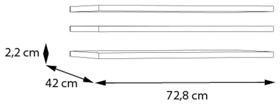 FORTE Einlegeboden, 3 tlg. Set