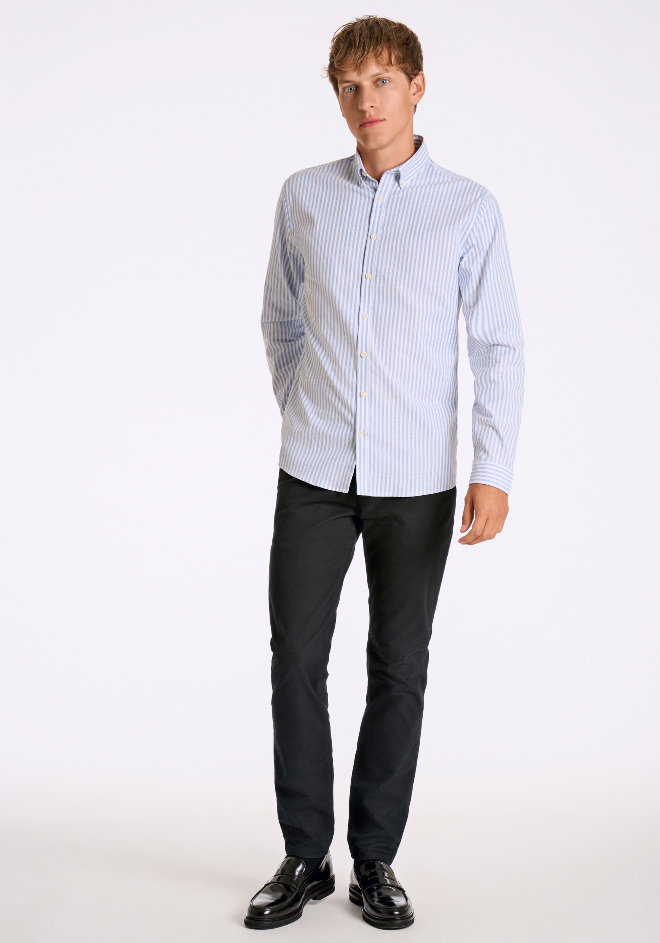 LINDBERGH Langarmhemd im Streifen-Design
