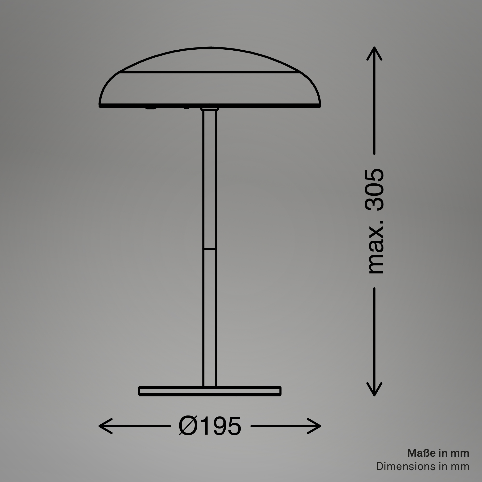 Briloner Leuchten LED Außen-Tischleuchte »CAXA 7573013«