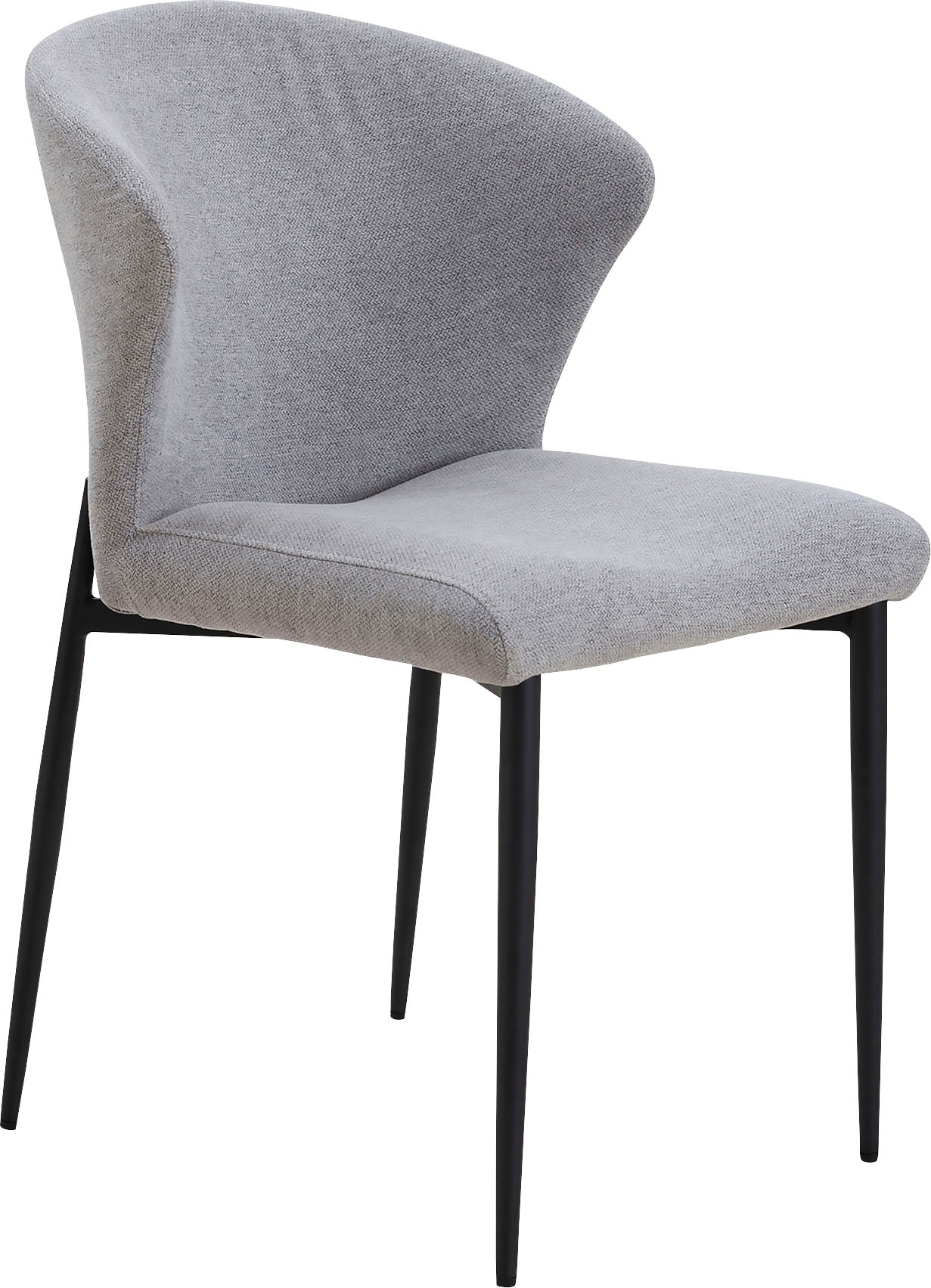 SalesFever Esszimmerstuhl »Dallas 2er-Set«, (Set), 2 St., Strukturstoff, mit Metallgestell, B 63, H 87, T 56 cm