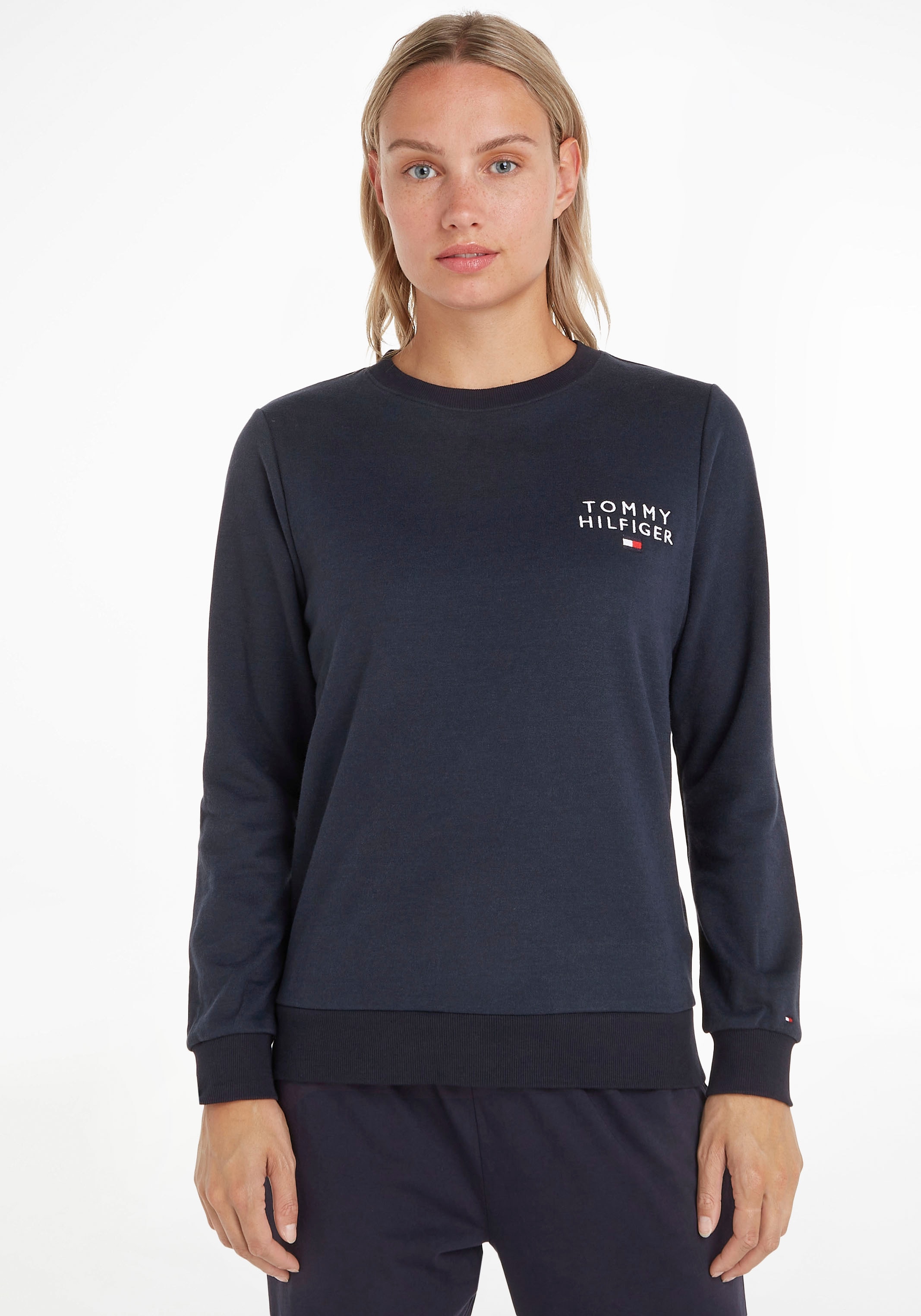 Rundhalspullover »TRACK TOP«, mit Tommy Hilfiger Markenlabel