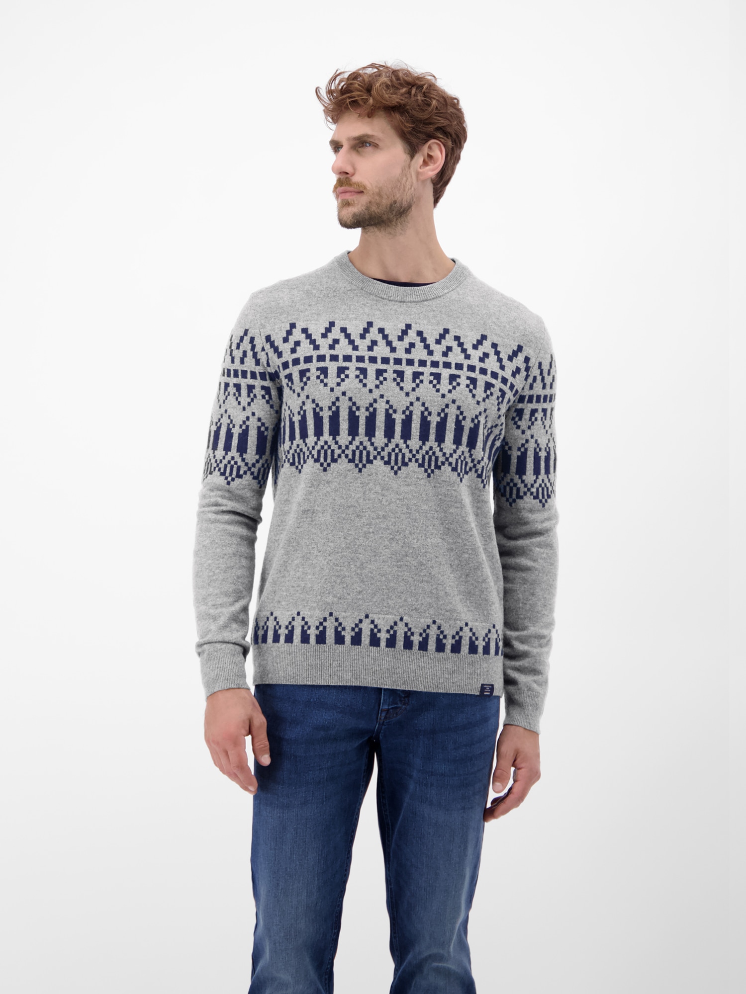 LERROS Strickpullover »Herren Strickpullover, skandinavisch inspiriert«
