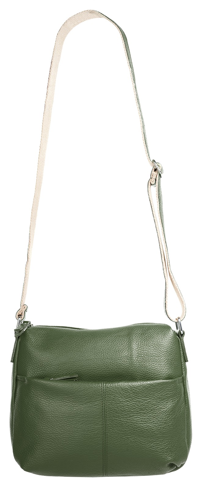 Samantha Look Umhängetasche echt Leder, Made in Italy