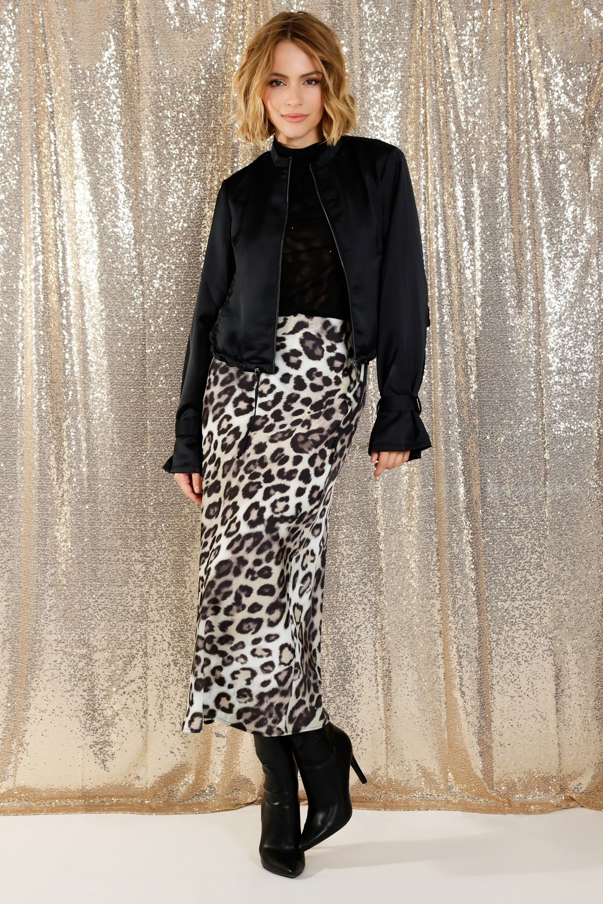 Monari Satinrock »Rock Leo Allover Satin«