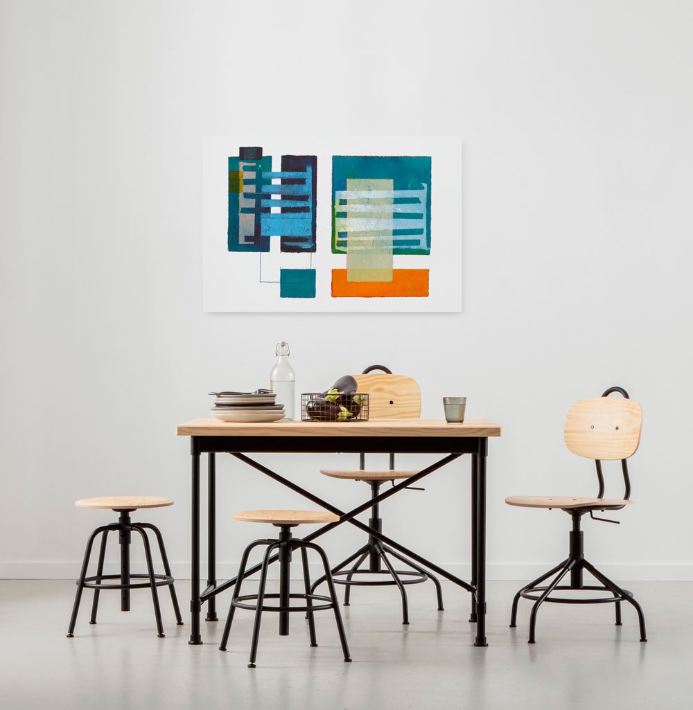 Komar Leinwandbild »Assembling a Network - Größe 60 x 90 cm«, Natur, (1 St.), Keilrahmenbild mi Echtholzrahmen