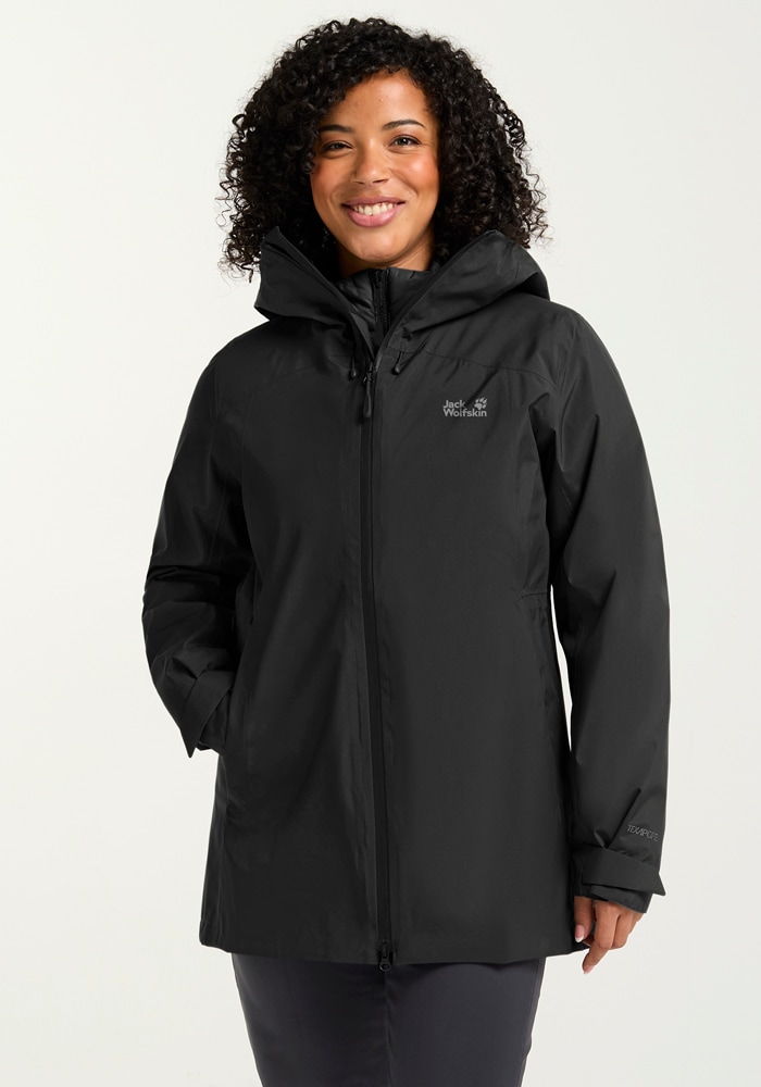 Jack Wolfskin 3-in-1-Funktionsjacke »ICECAPE 3IN1 DOWN JKT W RDS«, mit Kapuze