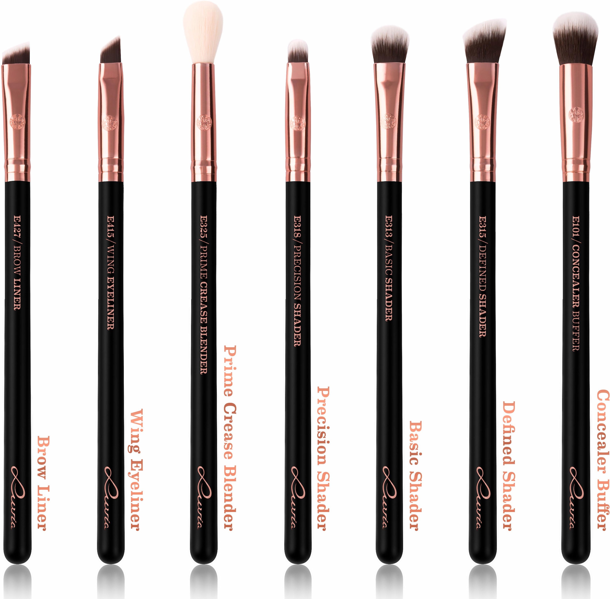 Luvia Cosmetics Kosmetikpinsel-Set »Essential Brushes - Black Diamond« vegan