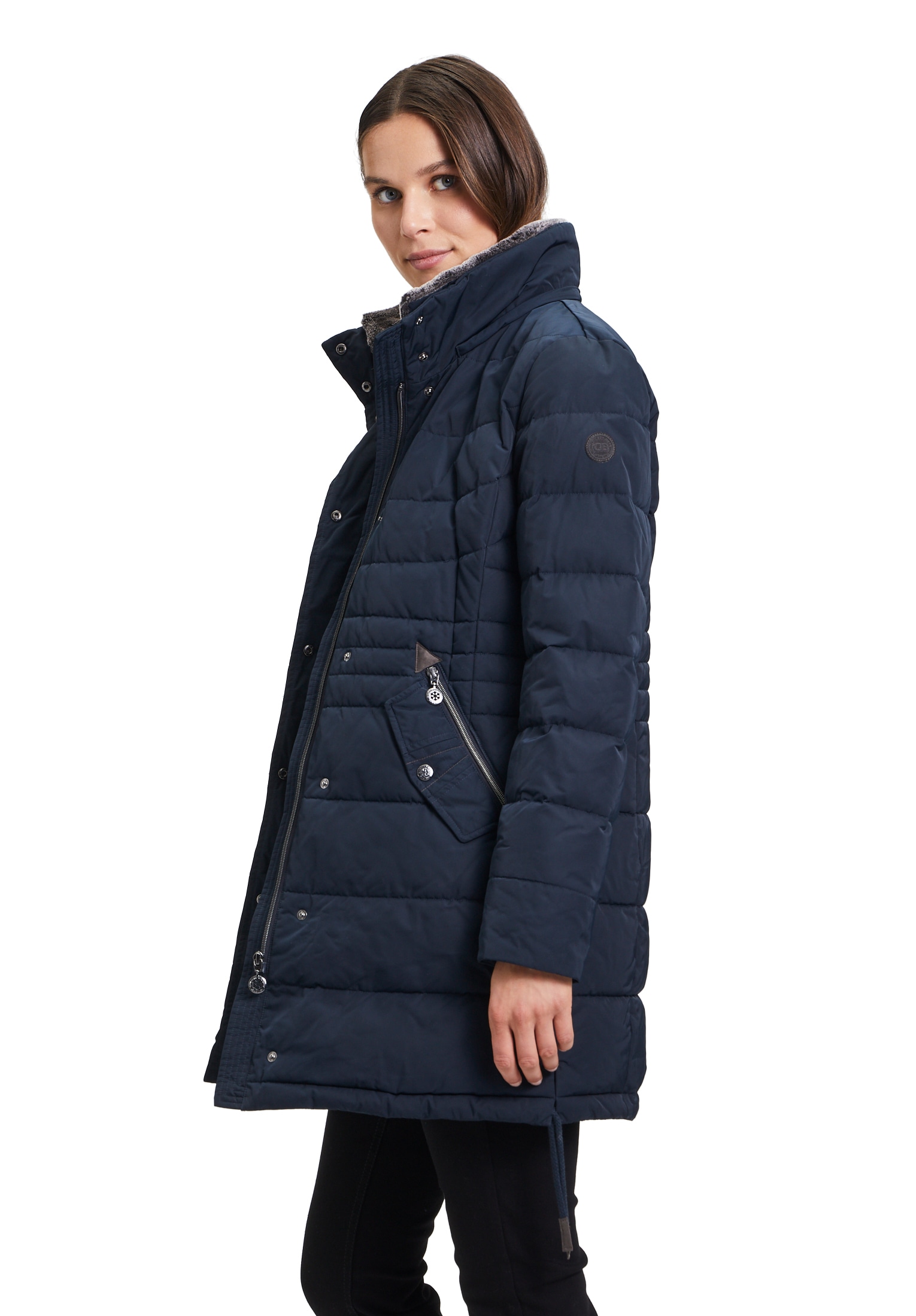 Gil Bret Steppjacke »Steppmantel mit Kunstfellkragen«