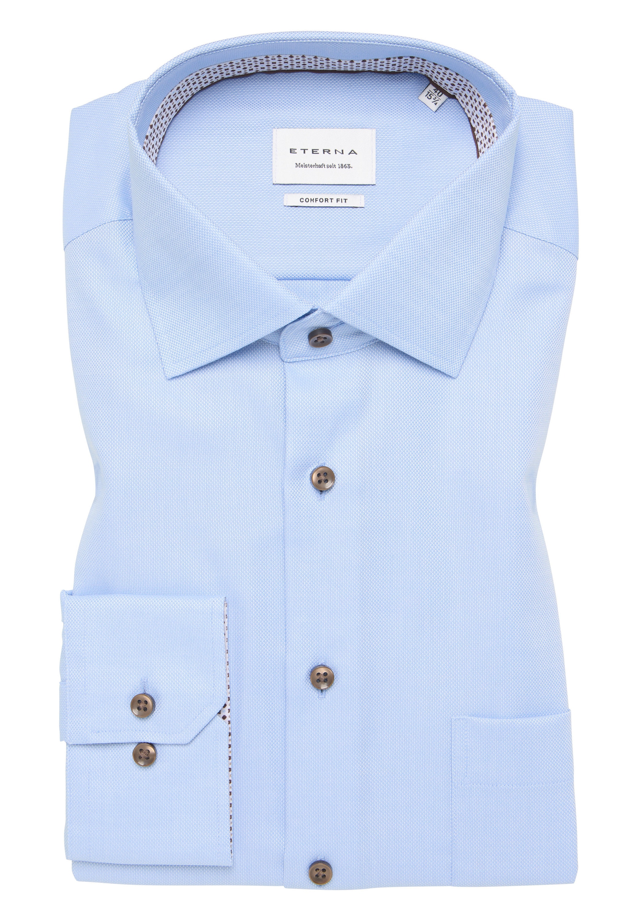 Eterna Langarmhemd »COMFORT FIT« NON IRON (bügelfrei)