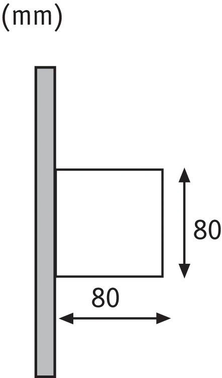 Paulmann LED Außen-Wandleuchte »Outdoor 230V Cybo LED 2x3,5W 230V IP65 eckig 80x80mm Grau Aluminium«, 2 flammig, Outdoor 230V Cybo LED 2x3,5W 230V IP65 eckig 80x80mm Aluminium