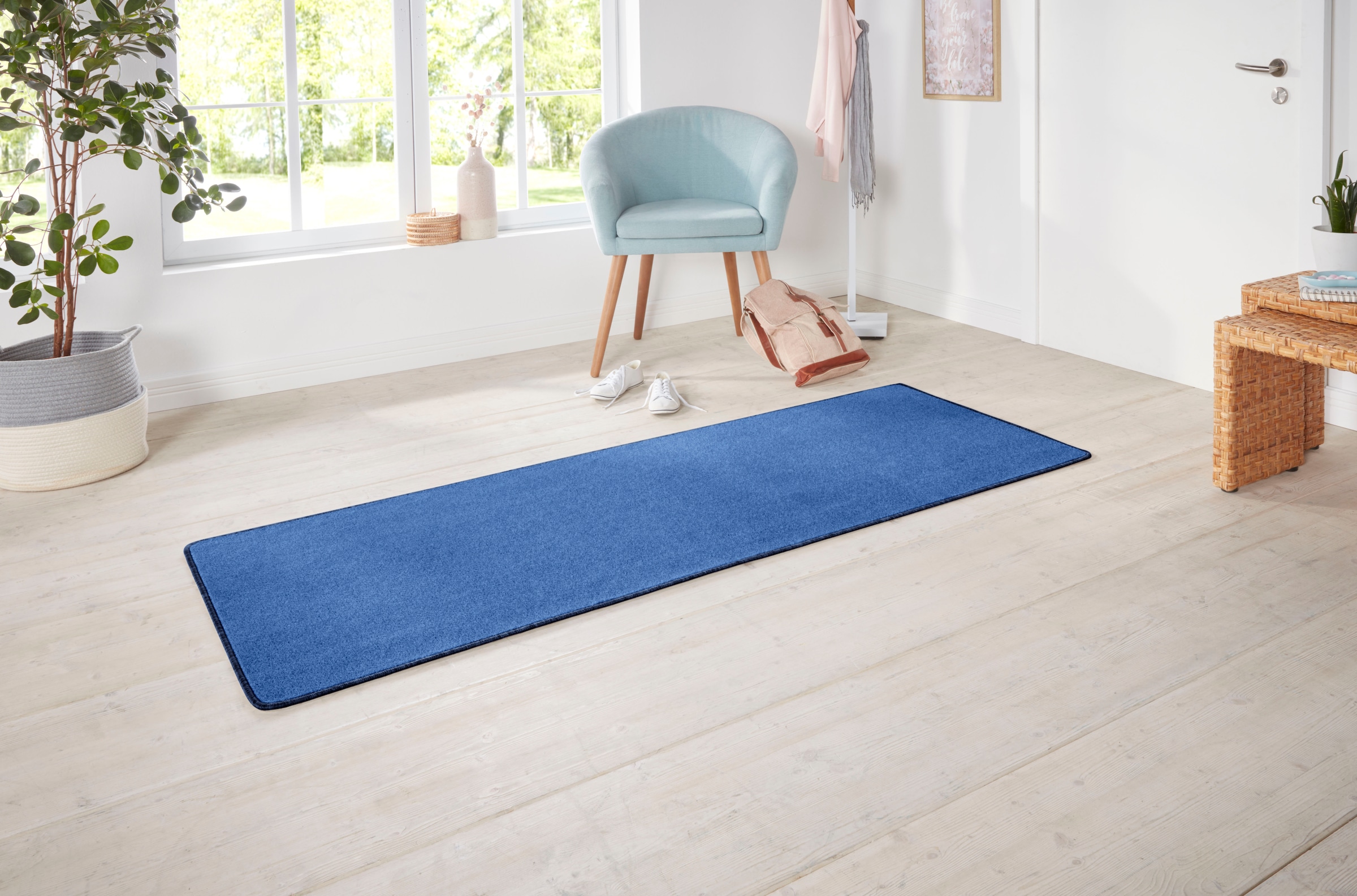 HANSE Home Teppich »Shashi«, rechteckig, 8,5 mm Höhe, Kurzflor, Unifarben, Läufer, weich, Esszimmer, Kinderzimmer, Flur