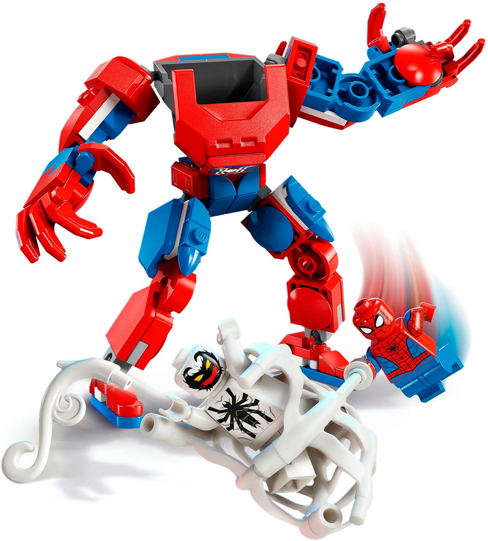 LEGO® Konstruktionsspielsteine »Spider-Man Mech vs. Anti-Venom (76308), LEGO Super Heroes«, (107 St.), Made in Europe