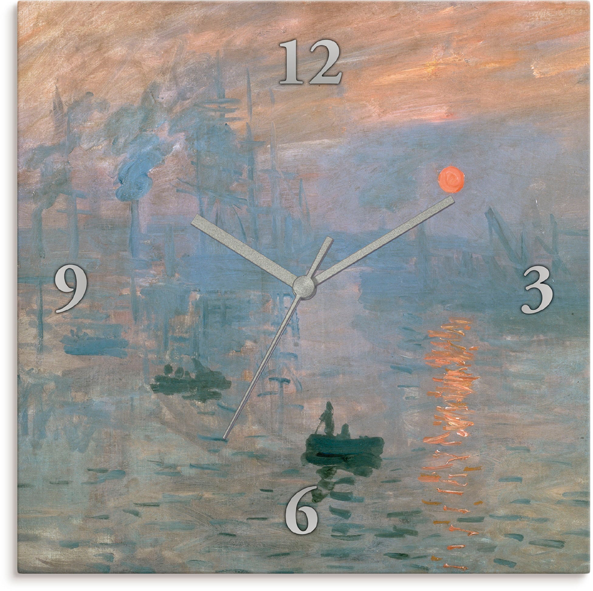 Artland Wanduhr »Impression (Sonnenaufgang). 1872«, wahlweise mit Quarz-  oder Funkuhrwerk, lautlos ohne Tickgeräusche online bei OTTO