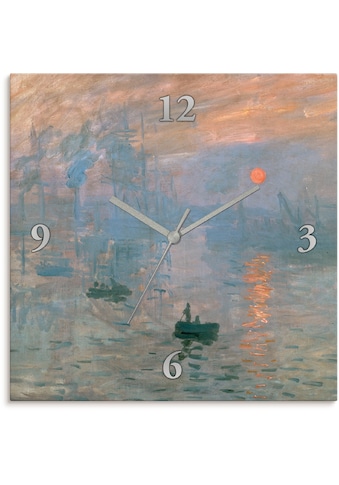 Artland Wanduhr »Impression (Sonnenaufgang). 1872«, lautlos, ohne Tickgeräusche, nicht... kaufen