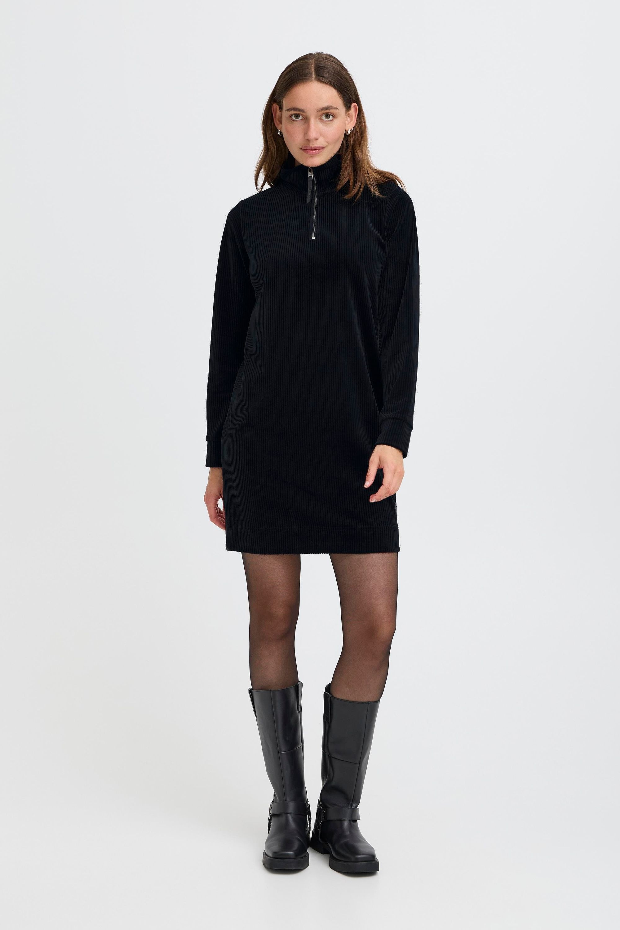 OXMO Sweatkleid »Sweatkleid OXEBBA HALFZIP«