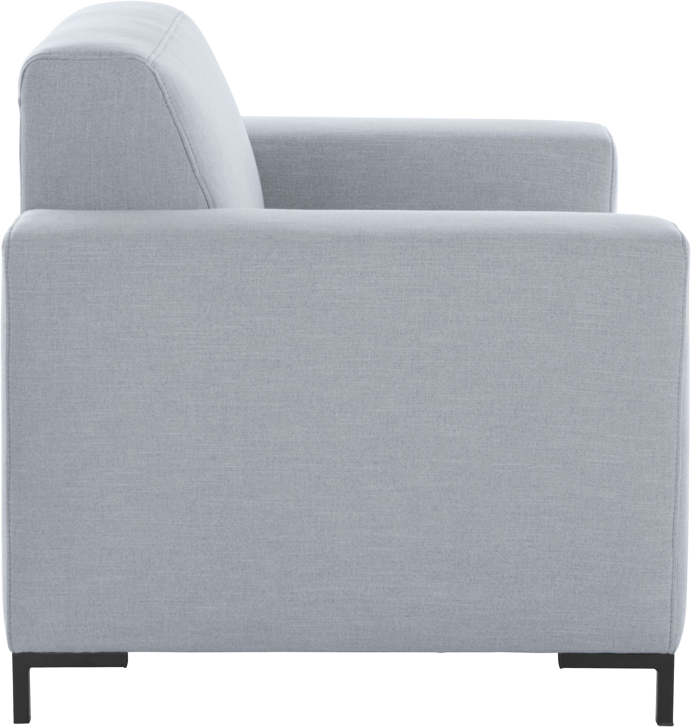 OTTO products Sessel »Grazzo Loungesessel, moderne Sitzheftung, bequemer Einzelsessel«, hochwertige Stoffe aus recyceltem Material, Steppung im Sitzbereich