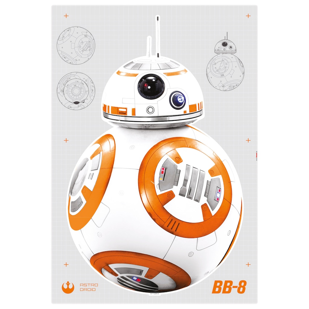 Komar Wandtattoo »Star Wars BB-8«, (6 St.)