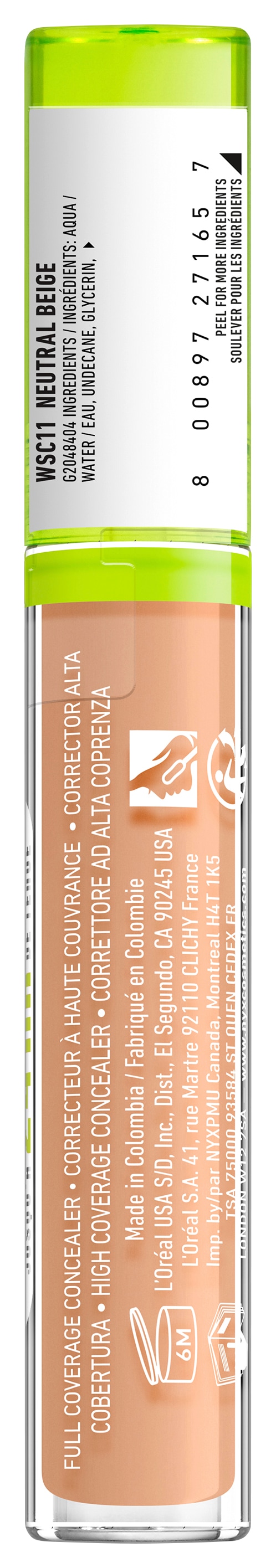 NYX PROFESSIONAL MAKEUP Concealer »Wonder Snatch Concealer« kaschiert Augenringe und Unreinheiten, deckt bis zu 24 Stunden
