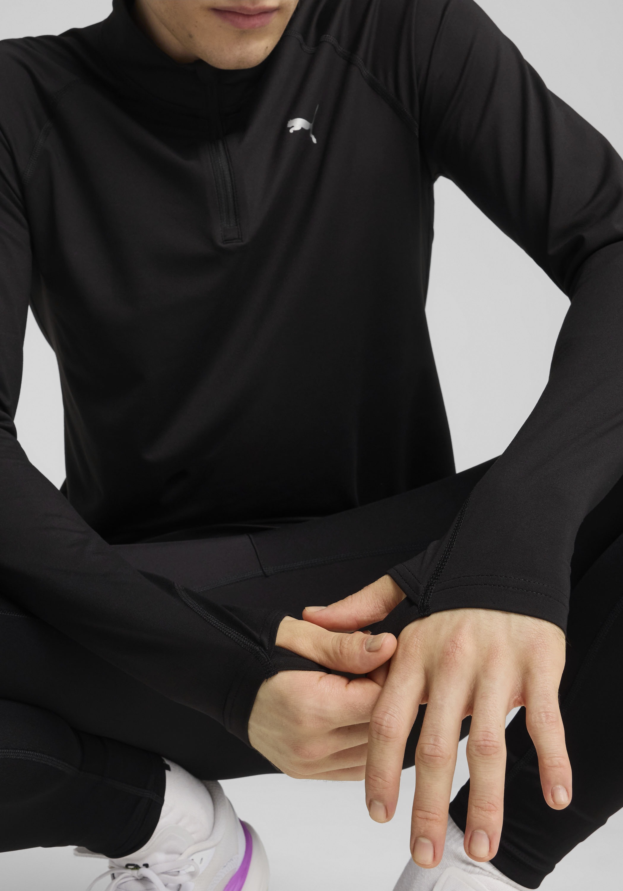 PUMA Laufshirt »M RUN VELOCITY CLOUDSPUN 14 ZIP« Regular Fit, mit 1/4 Reißverschluss, mit DryCELL-Technologie