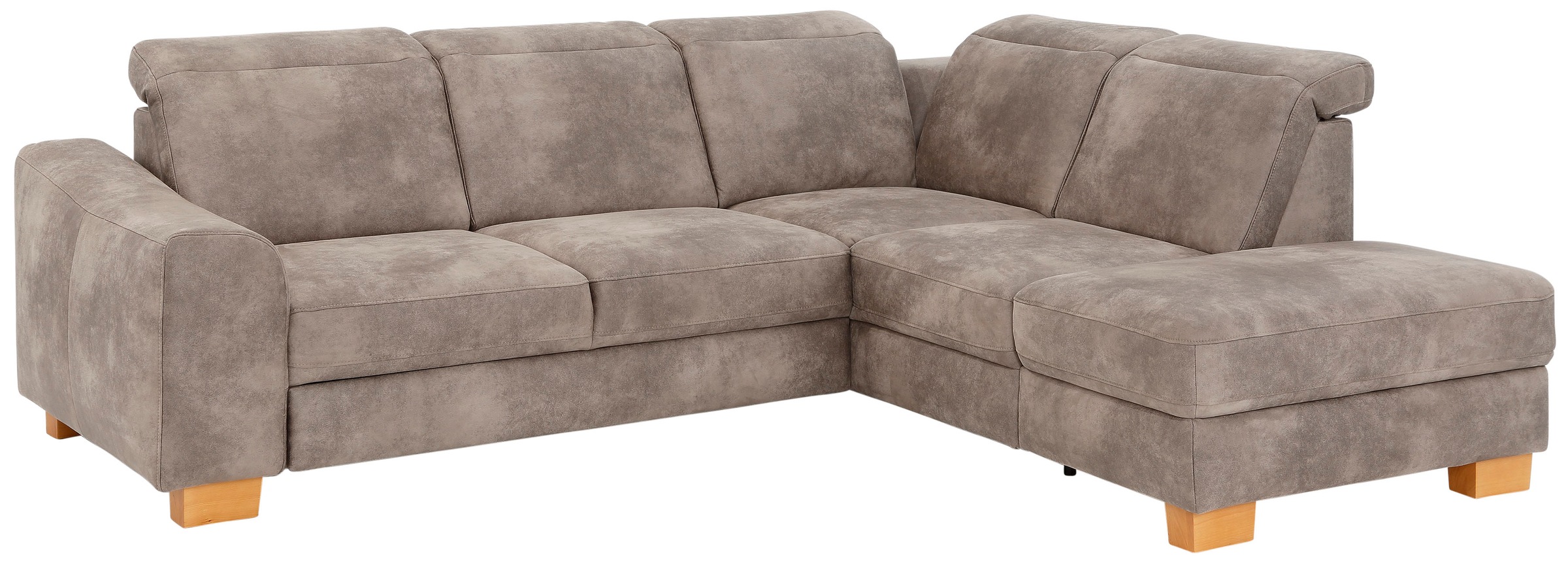 Home affaire Ecksofa »Dundee L-Form«, wahlweise mit Kopfteilverstellung und zusätzlich mit Bettfunktion