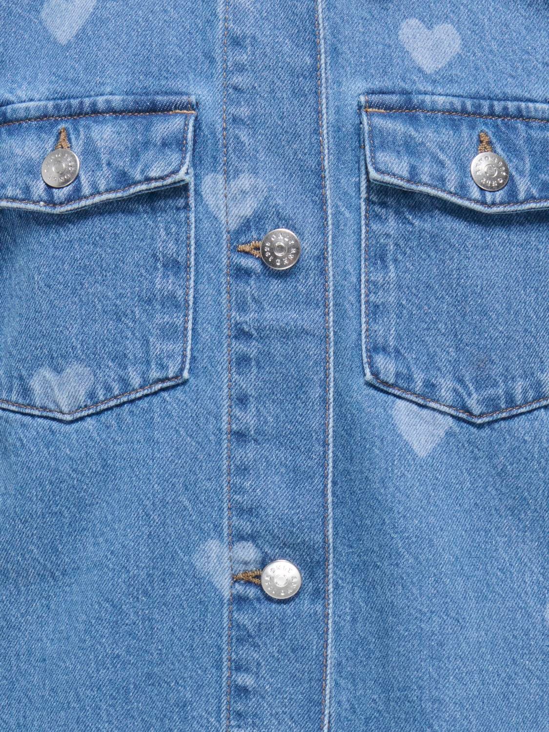 KIDS ONLY Jeanskleid »KOGLOVA SS HEART DNM DRESS« Brusttaschen