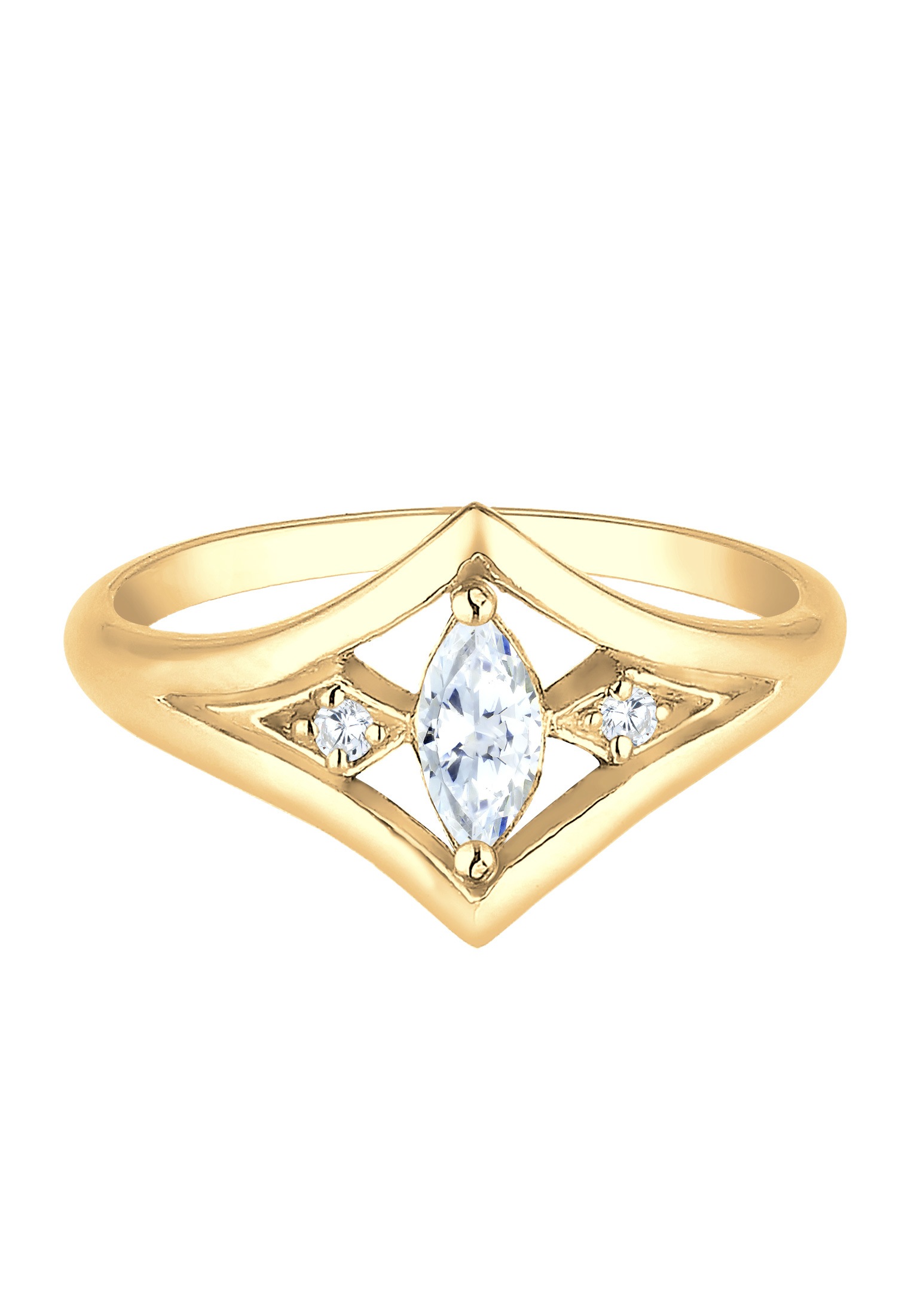 Elli Verlobungsring »Ring Zirkonia Weiß 925 Sterling Silber«