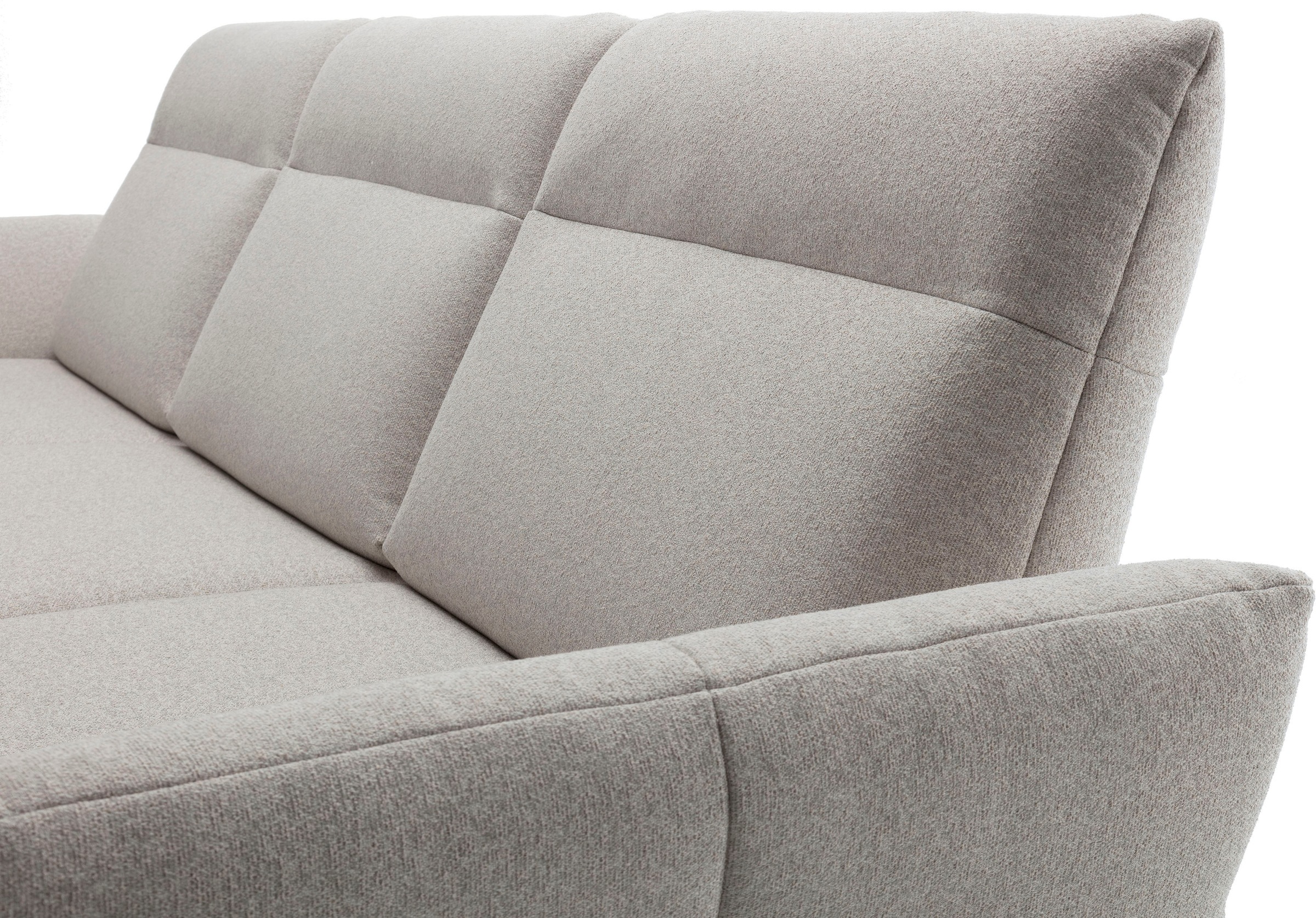 Creation BY ROLF BENZ Ecksofa »CR.460«, Sockel in Eiche, Winkelfüße in Umbragrau, Breite 318 cm