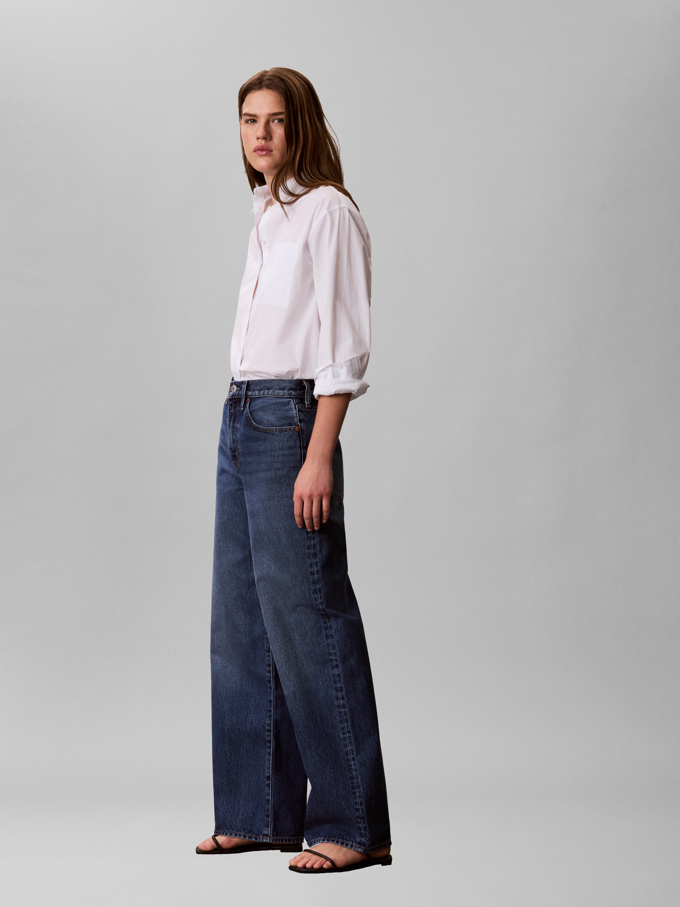 Calvin Klein Jeans Weite Jeans Wide-leg-Passform
