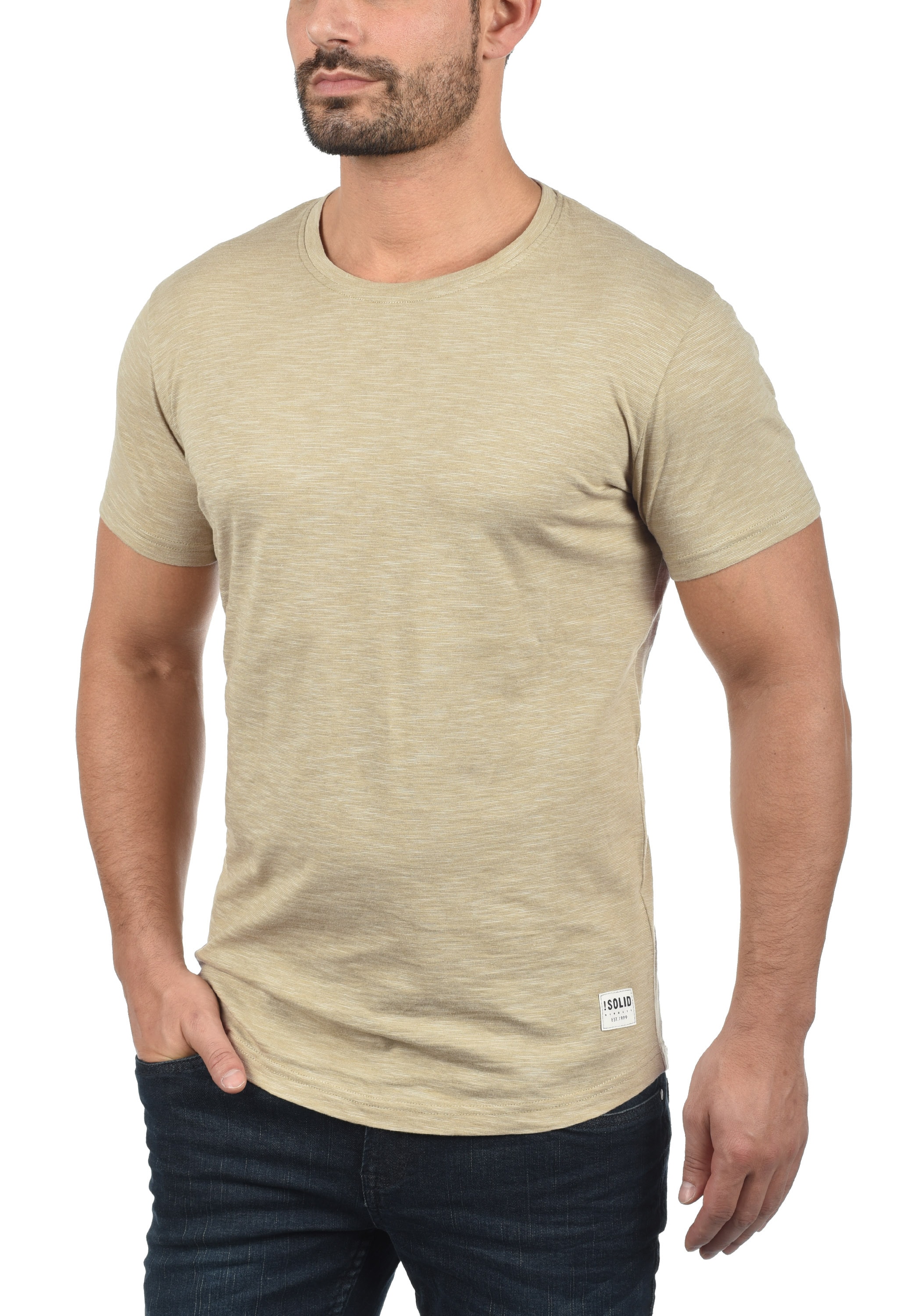 !Solid Rundhalsshirt »Rundhalsshirt SDFigos«